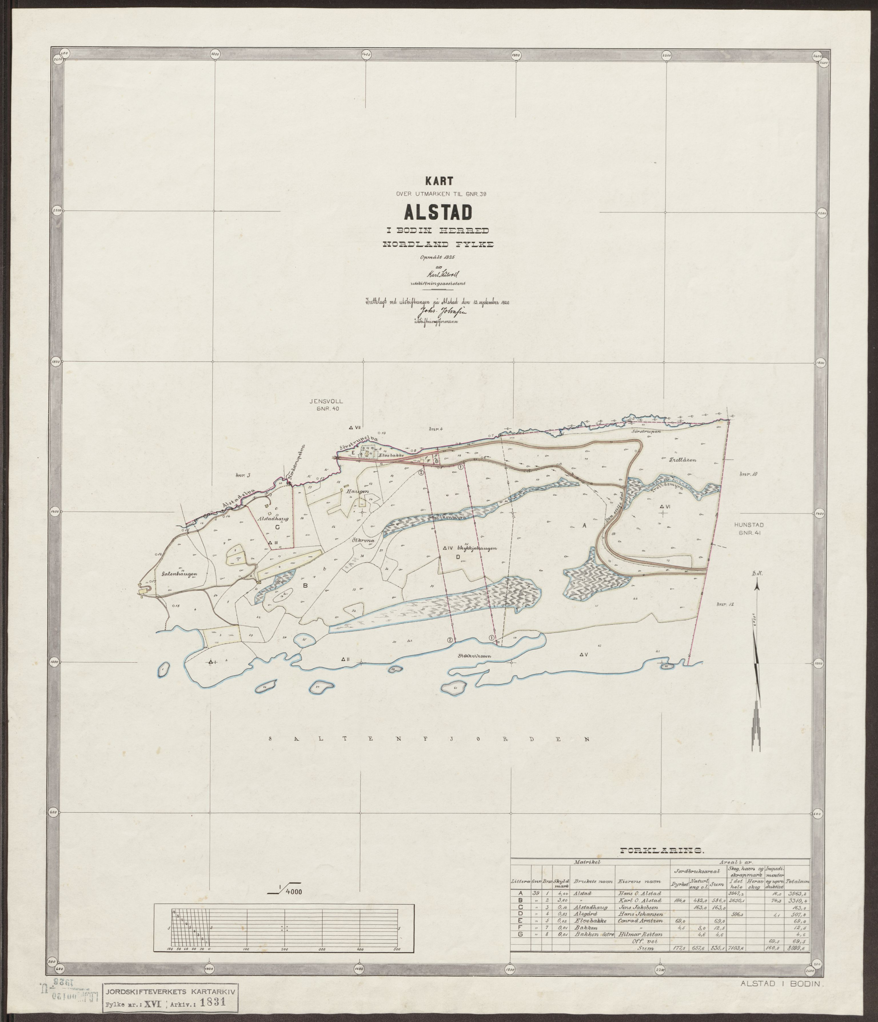Jordskifteverkets kartarkiv, AV/RA-S-3929/T, 1859-1988, p. 2213