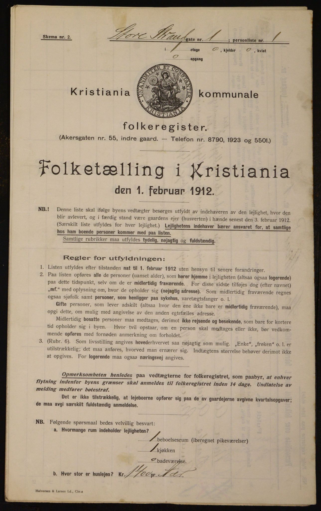 OBA, Municipal Census 1912 for Kristiania, 1912, p. 102896