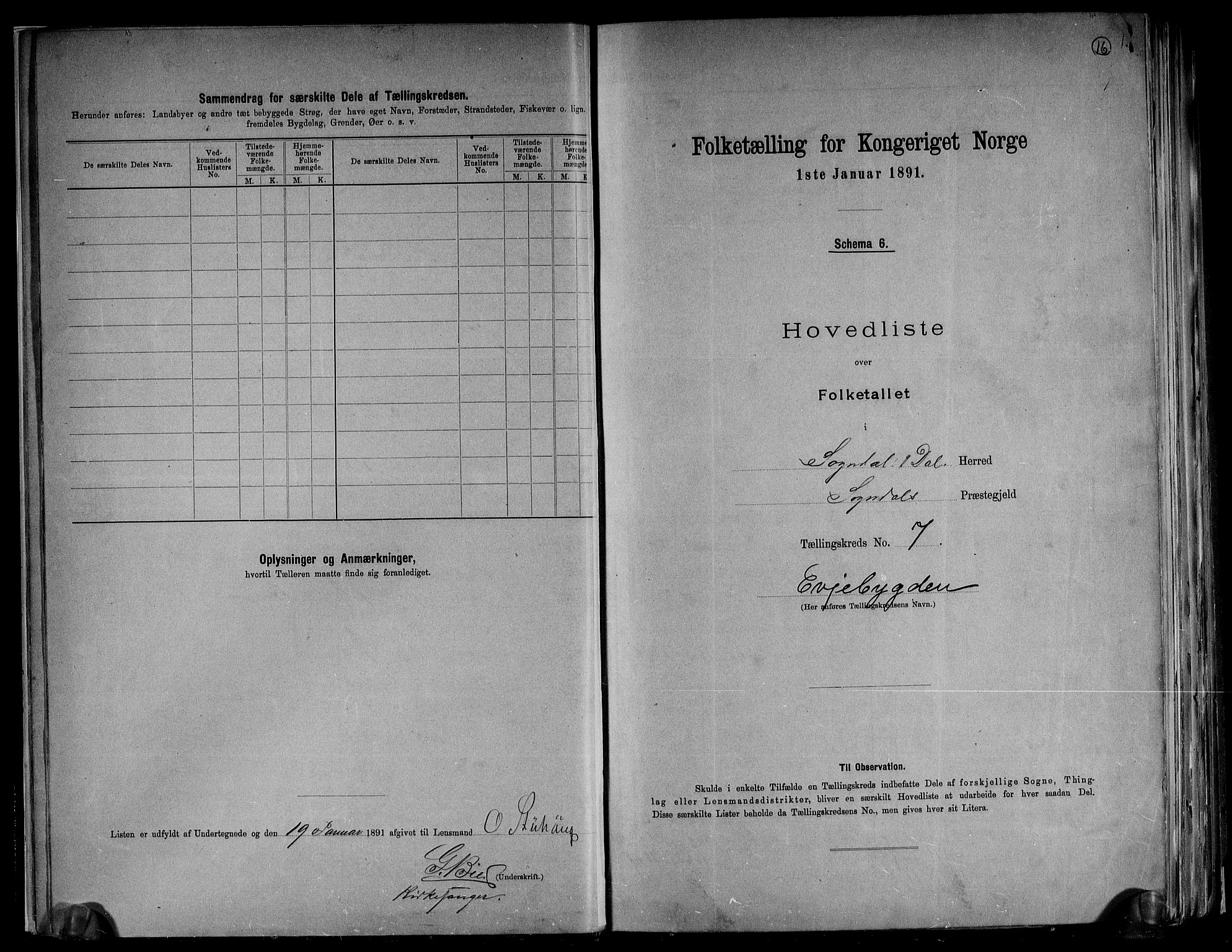 RA, 1891 census for 1111 Sokndal, 1891, p. 16