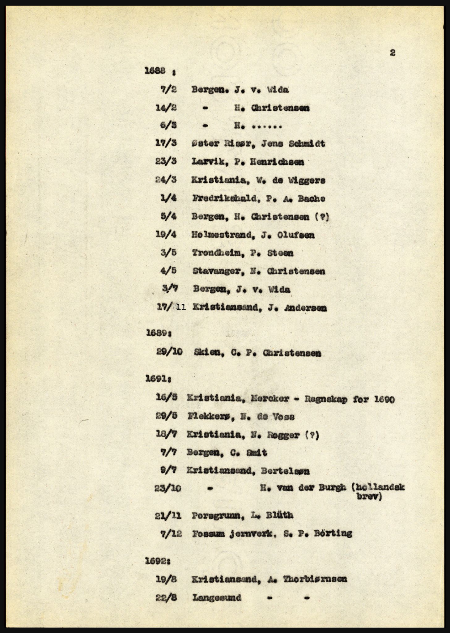 Riksarkivet, Seksjon for eldre arkiv og spesialsamlinger, AV/RA-EA-6797/H/Ha, 1953, p. 2