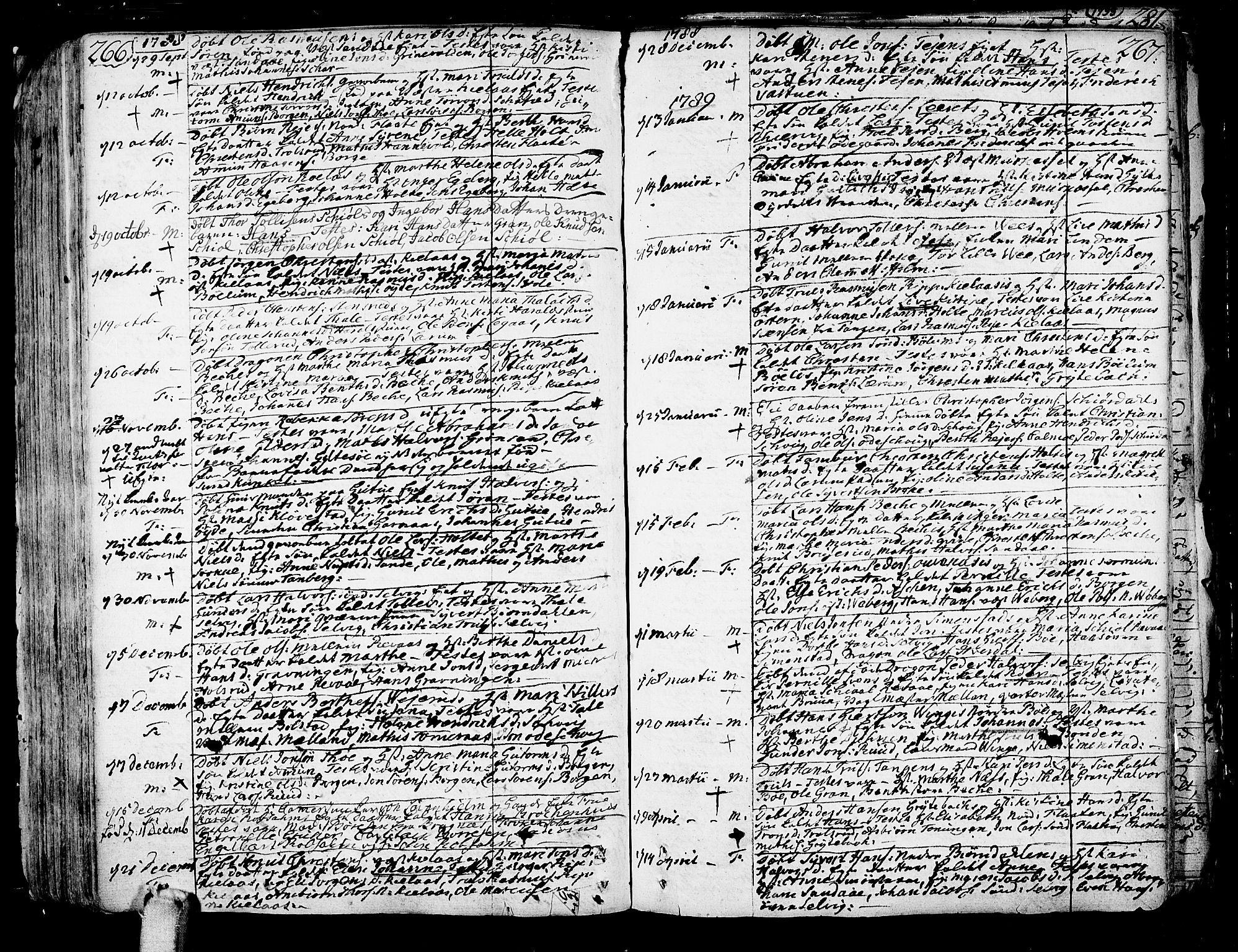 Sande Kirkebøker, SAKO/A-53/F/Fa/L0001: Parish register (official) no. 1, 1753-1803, p. 266-267