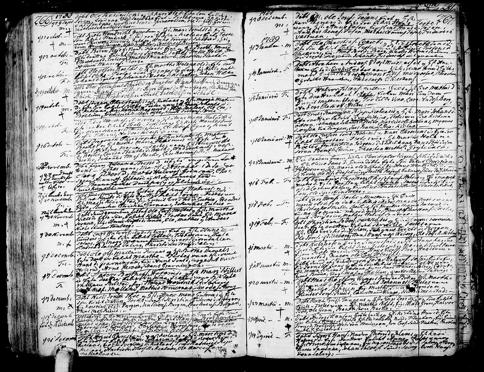 Sande Kirkebøker, AV/SAKO-A-53/F/Fa/L0001: Parish register (official) no. 1, 1753-1803, p. 266-267