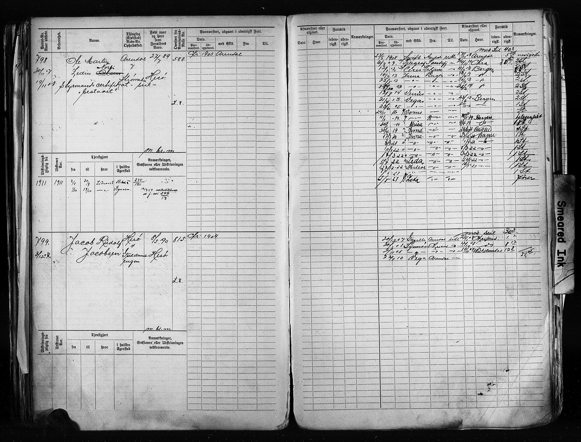 Arendal mønstringskrets, AV/SAK-2031-0012/F/Fb/L0020: Hovedrulle A nr 217-968, S-18, 1900-1910, p. 302