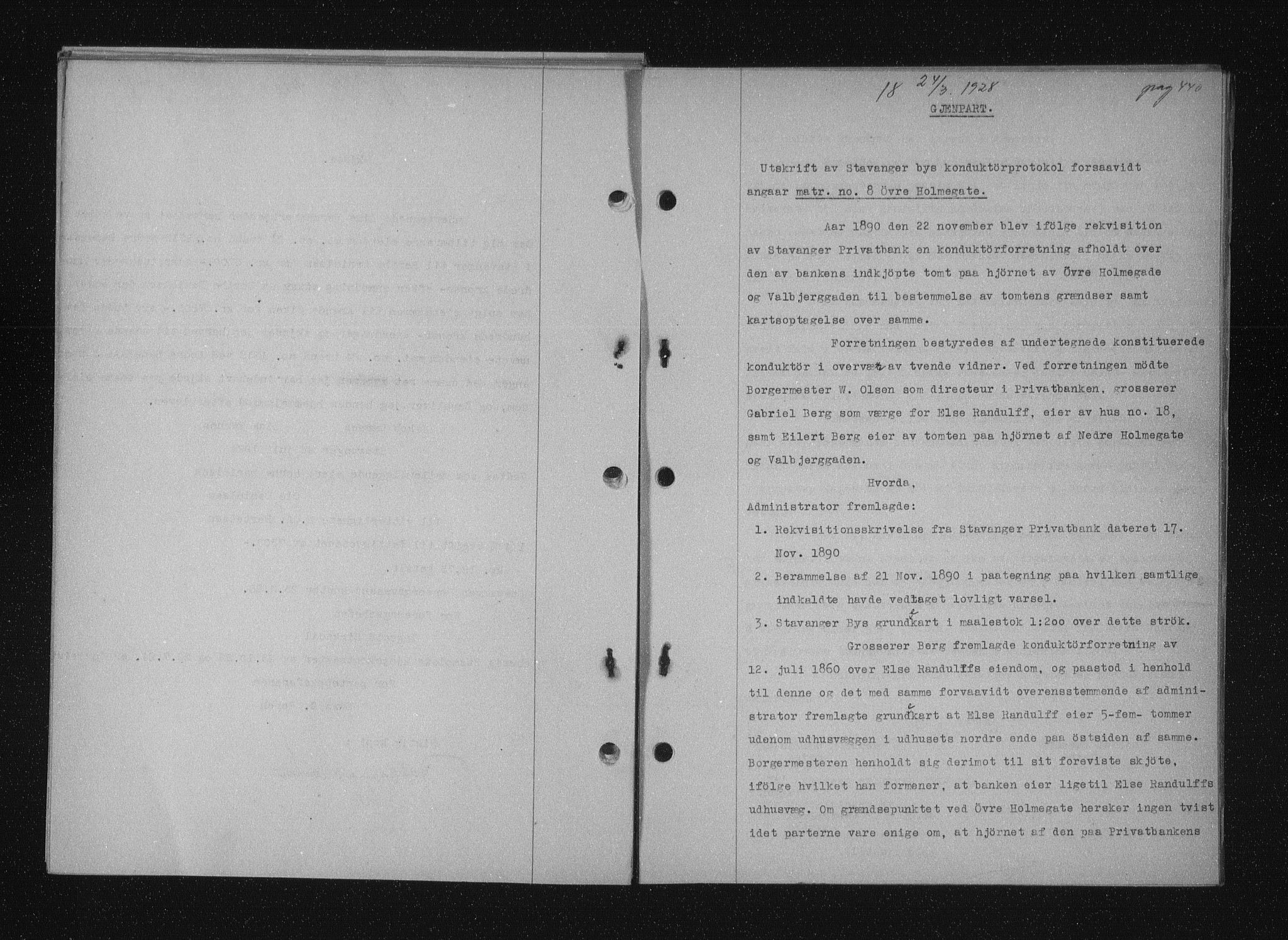 Stavanger byfogd, SAST/A-101408/001/4/41/410/410BB/L0053: Mortgage book no. 41, 1927-1928, Deed date: 24.03.1928