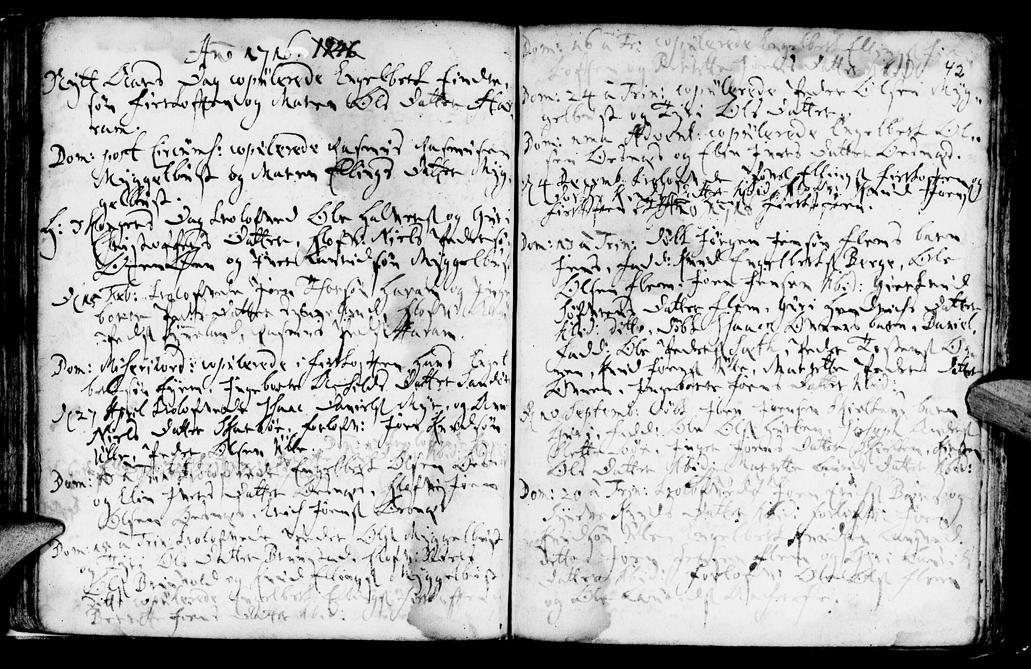 Ministerialprotokoller, klokkerbøker og fødselsregistre - Møre og Romsdal, SAT/A-1454/536/L0491: Parish register (official) no. 536A01 /1, 1689-1737, p. 42