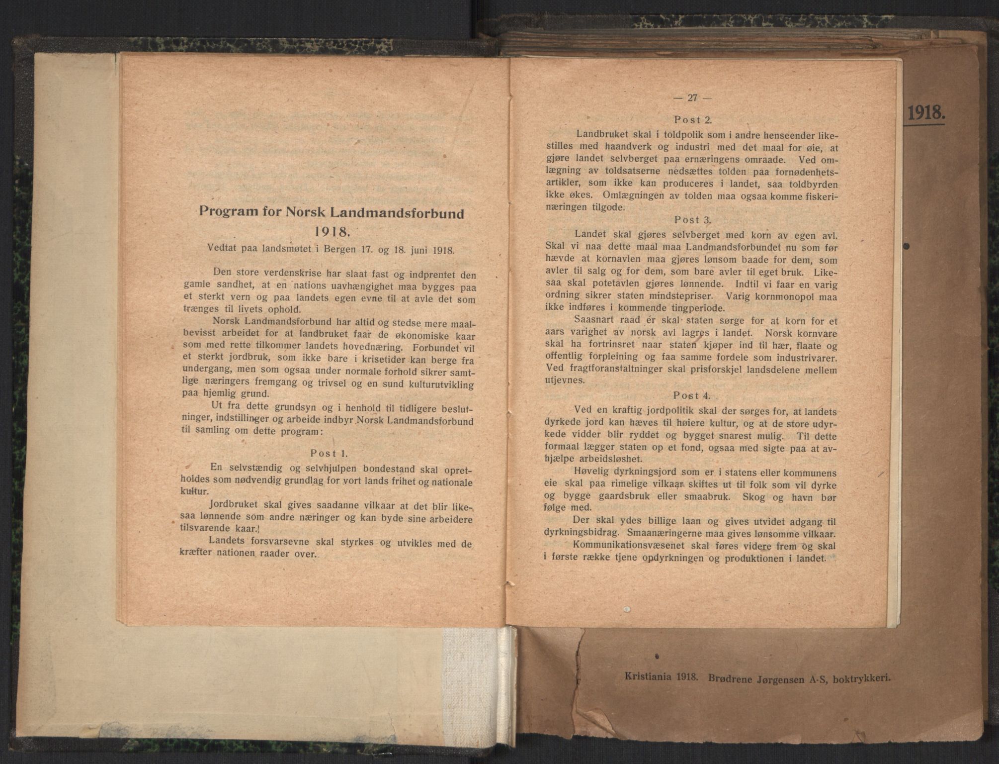 Venstres Hovedorganisasjon, AV/RA-PA-0876/X/L0001: De eldste skrifter, 1860-1936, p. 16
