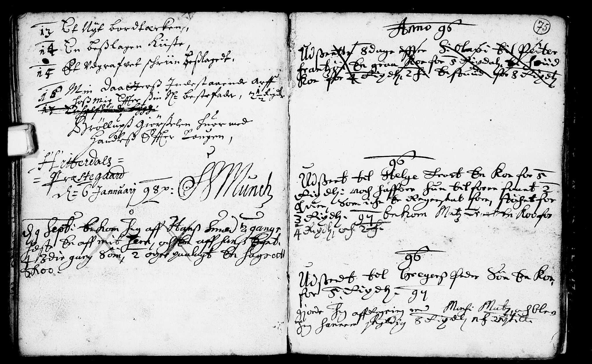 Heddal kirkebøker, SAKO/A-268/F/Fa/L0001: Parish register (official) no. I 1, 1648-1699, p. 75