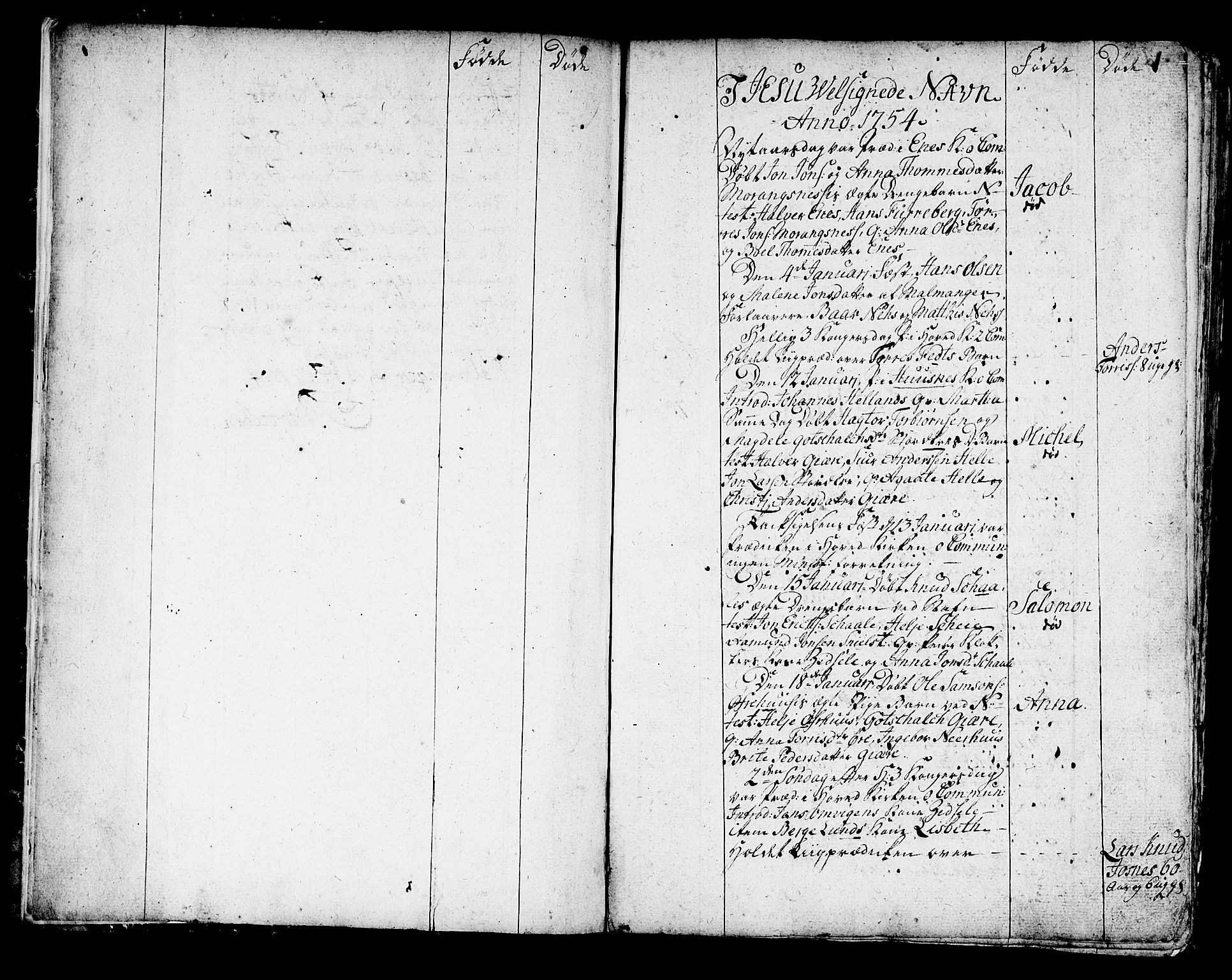 Kvinnherad sokneprestembete, SAB/A-76401/H/Haa: Parish register (official) no. A 3, 1754-1777, p. 0-1