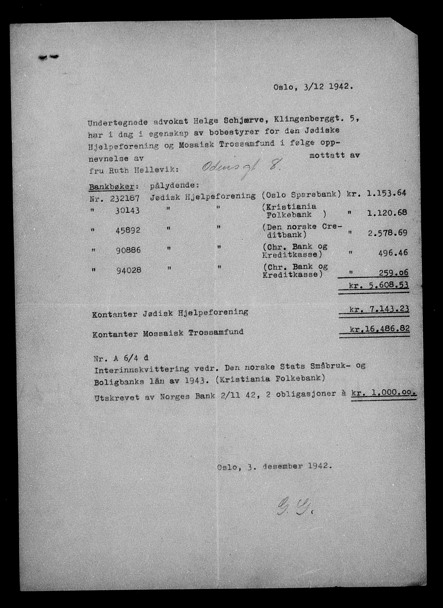 Justisdepartementet, Tilbakeføringskontoret for inndratte formuer, AV/RA-S-1564/H/Hc/Hcc/L0930: --, 1945-1947, p. 137