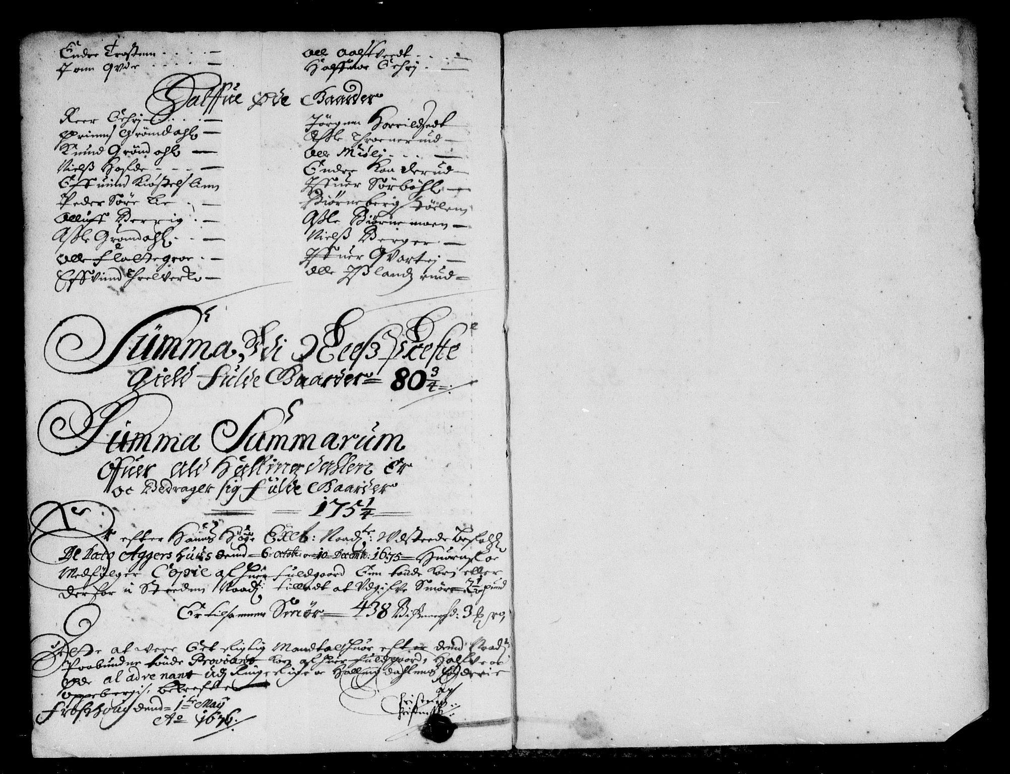 Rentekammeret inntil 1814, Reviderte regnskaper, Stiftamtstueregnskaper, Landkommissariatet på Akershus og Akershus stiftamt, AV/RA-EA-5869/R/Rb/L0112: Akershus stiftamt, 1675
