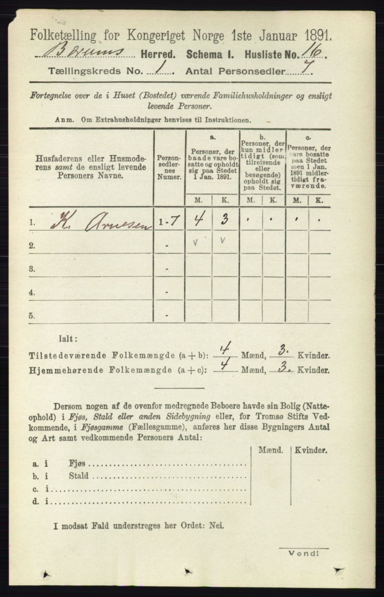 RA, 1891 census for 0219 Bærum, 1891, p. 59