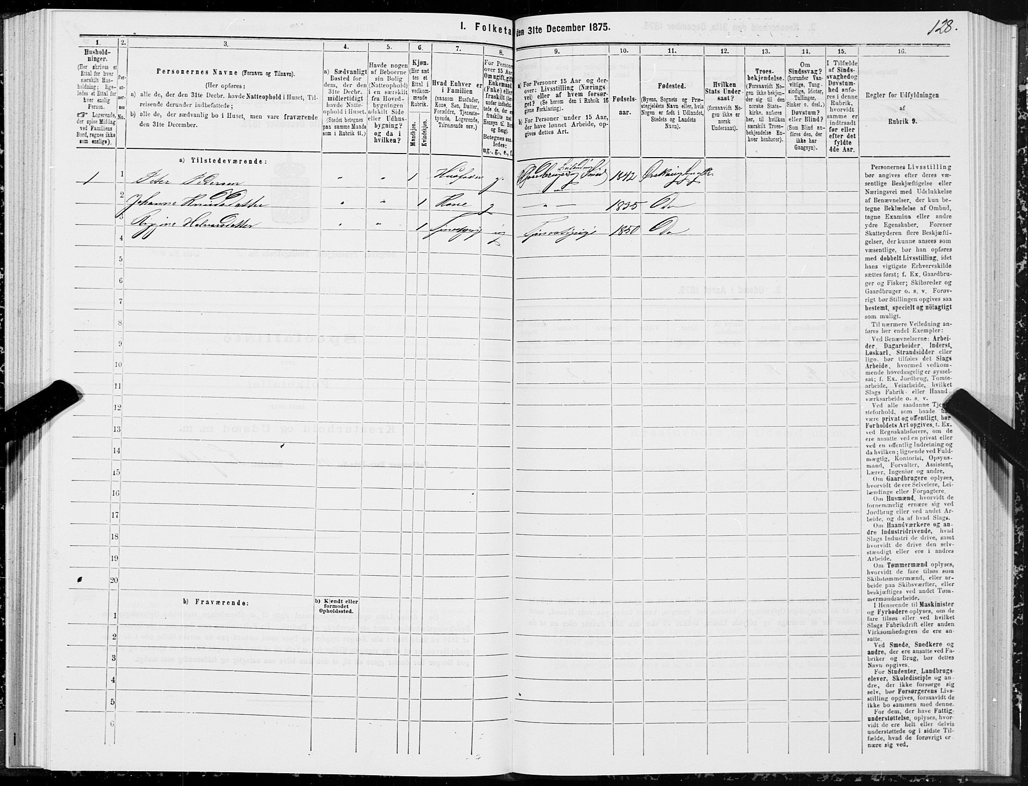 SAT, 1875 census for 1531P Borgund, 1875, p. 2128