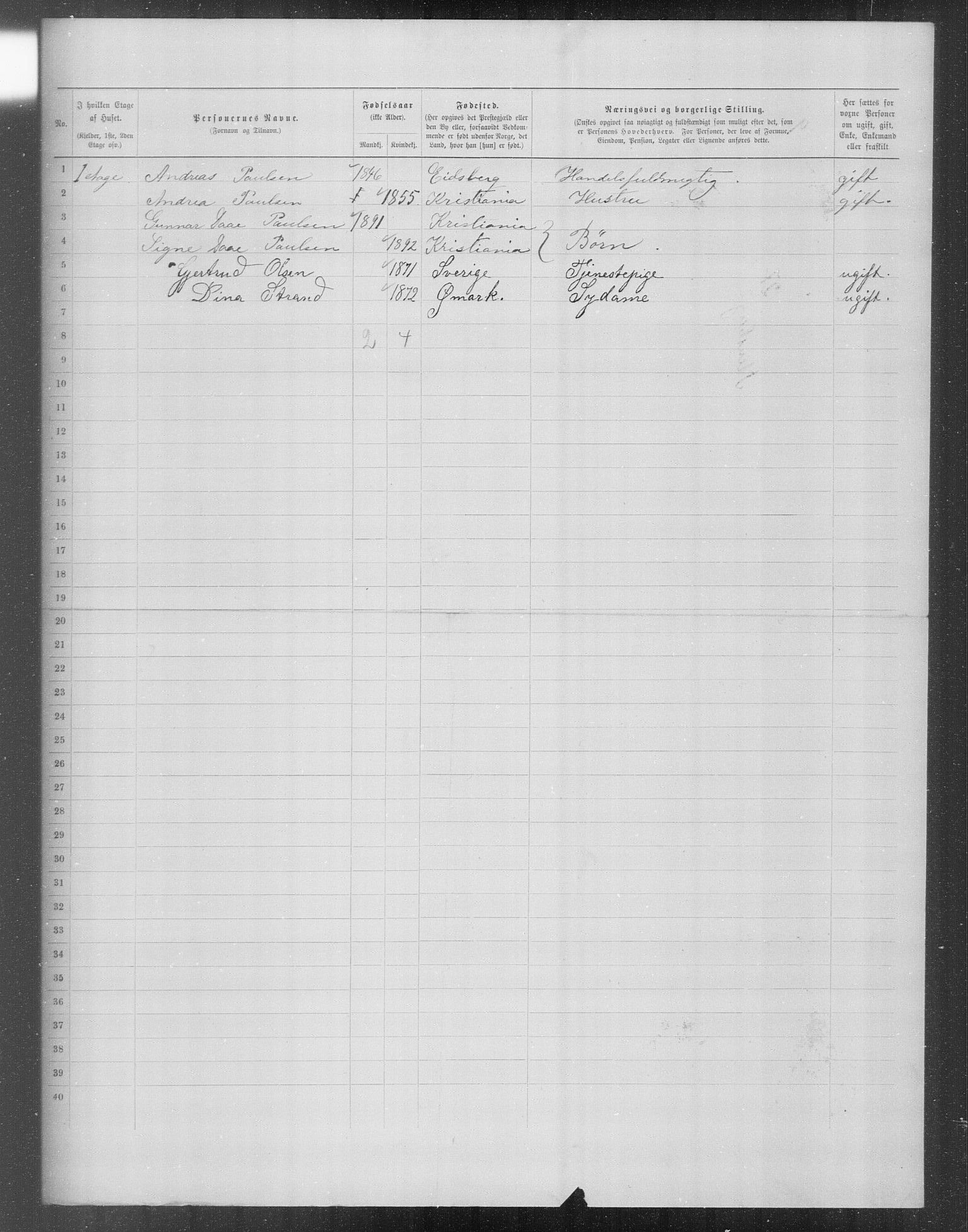 OBA, Municipal Census 1899 for Kristiania, 1899, p. 13101