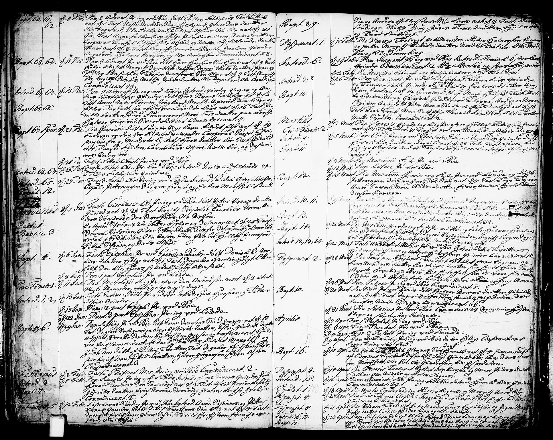 Bø kirkebøker, SAKO/A-257/F/Fa/L0003: Parish register (official) no. 3, 1733-1748, p. 36