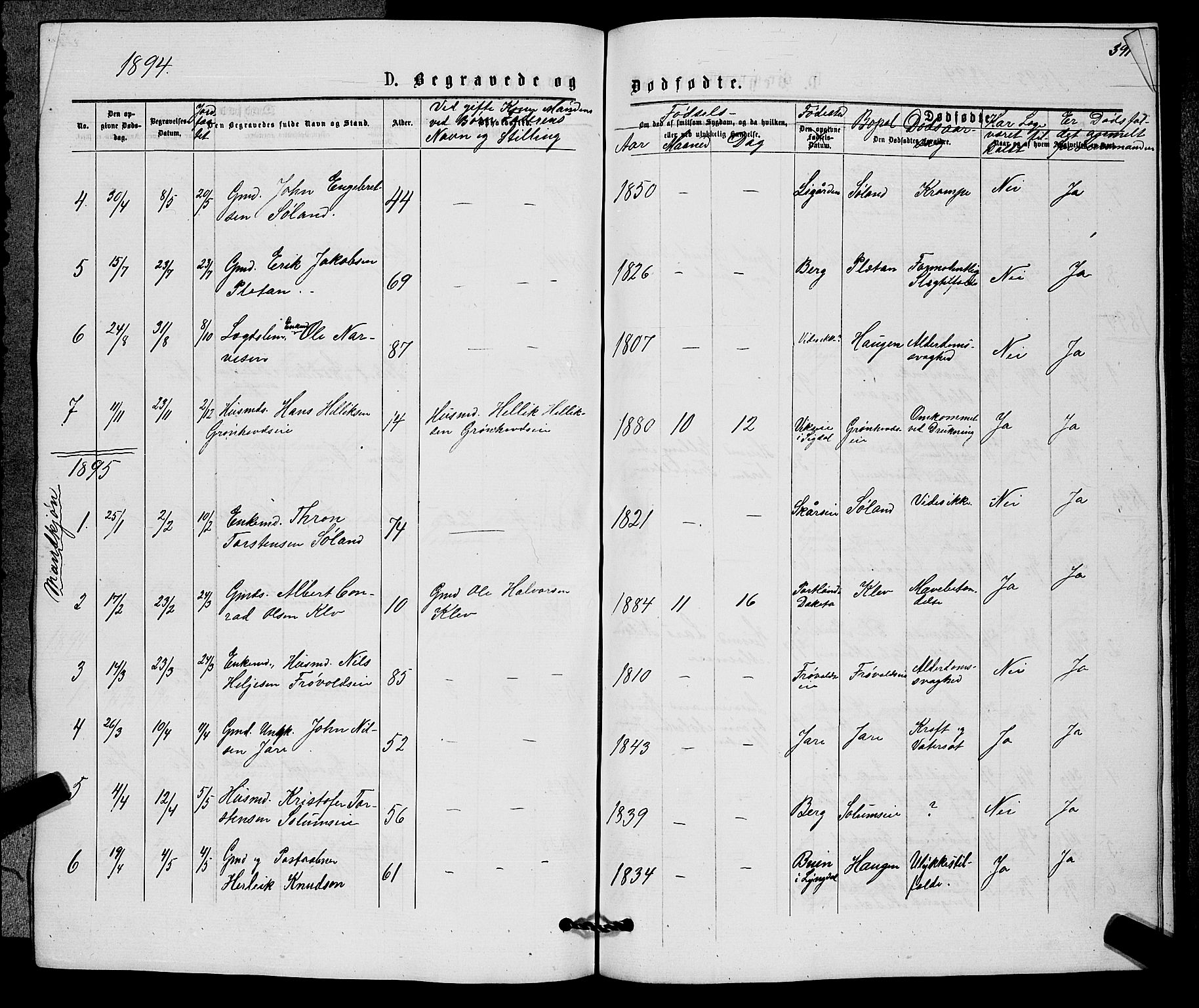 Sigdal kirkebøker, AV/SAKO-A-245/G/Gb/L0002: Parish register (copy) no. II 2, 1875-1900, p. 391