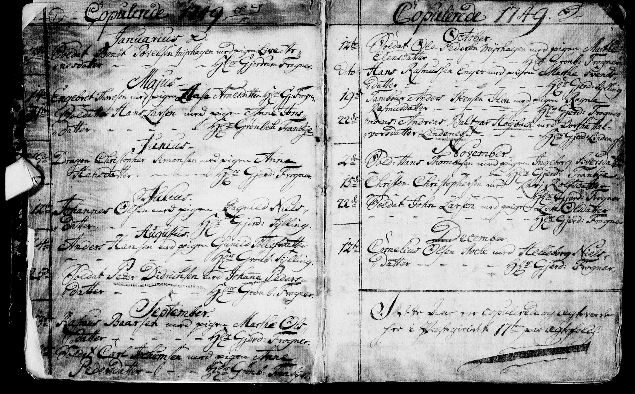 Lier kirkebøker, SAKO/A-230/F/Fa/L0004: Parish register (official) no. I 4, 1749-1764, p. 2-3