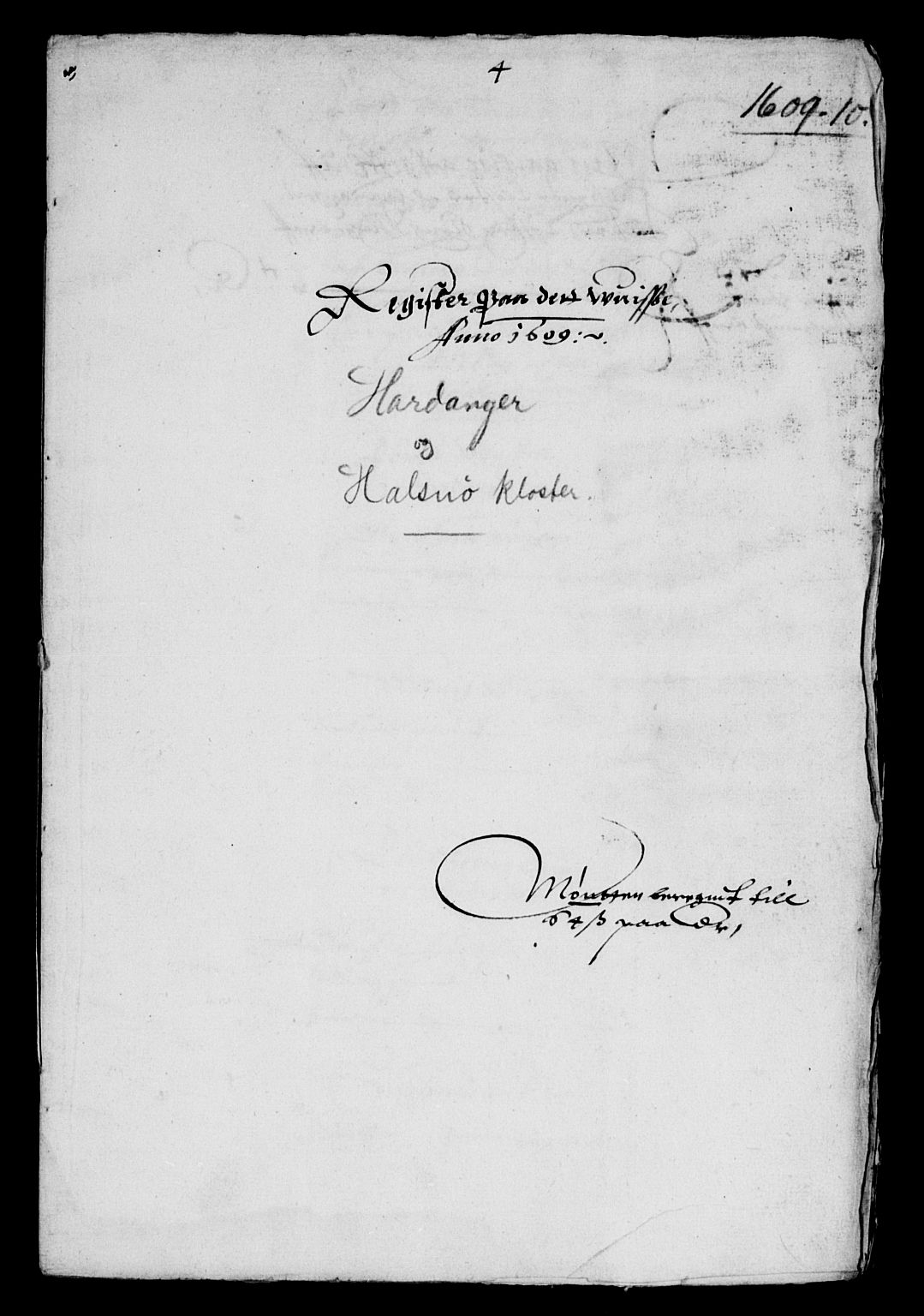 Rentekammeret inntil 1814, Reviderte regnskaper, Lensregnskaper, AV/RA-EA-5023/R/Rb/Rbu/L0001: Hardanger og Halsnøy kloster len, 1606-1617