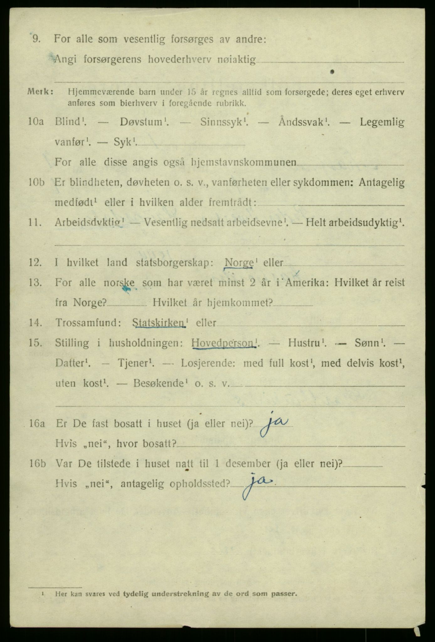 SAB, 1920 census for Masfjorden, 1920, p. 734