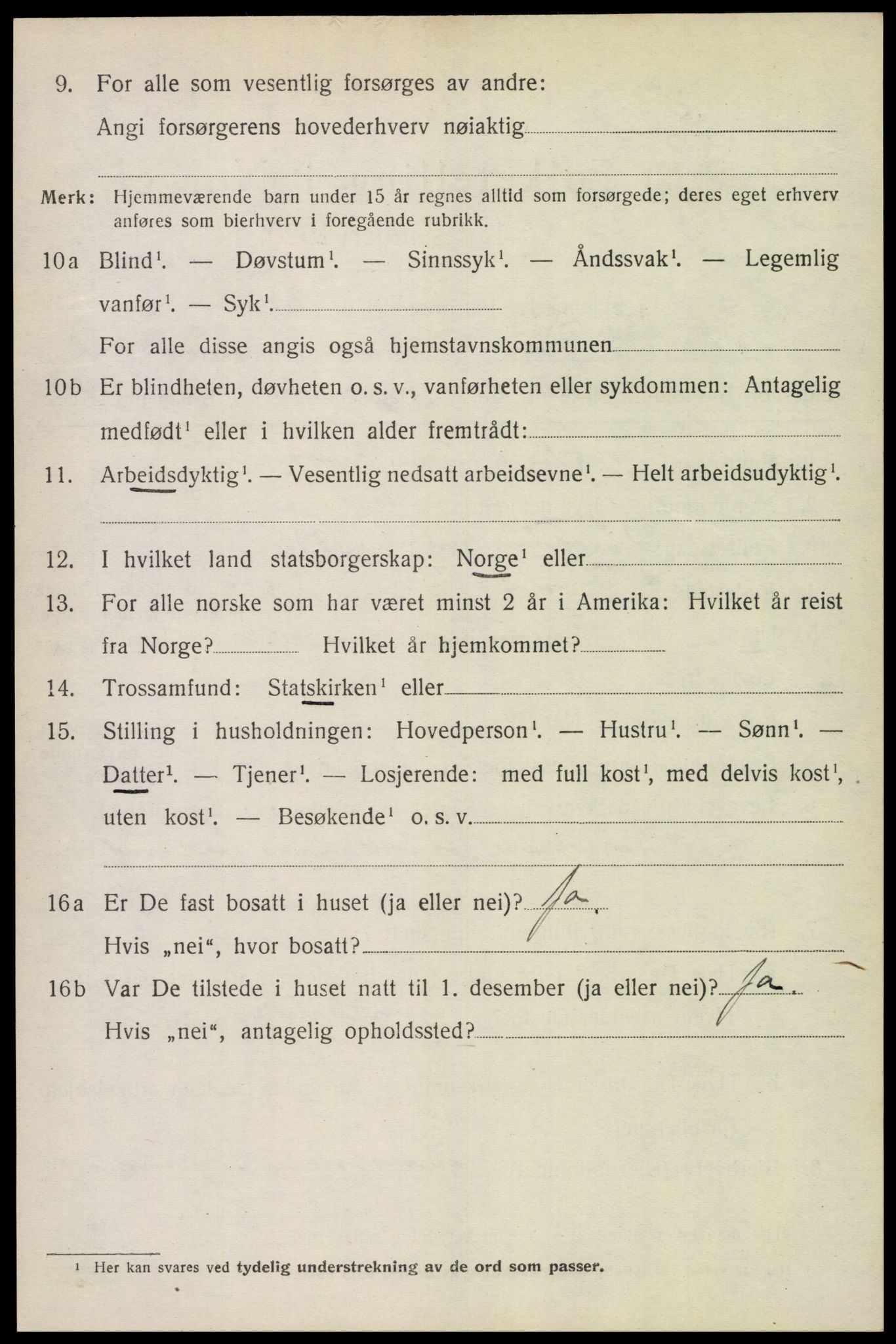 SAK, 1920 census for Fjære, 1920, p. 12252