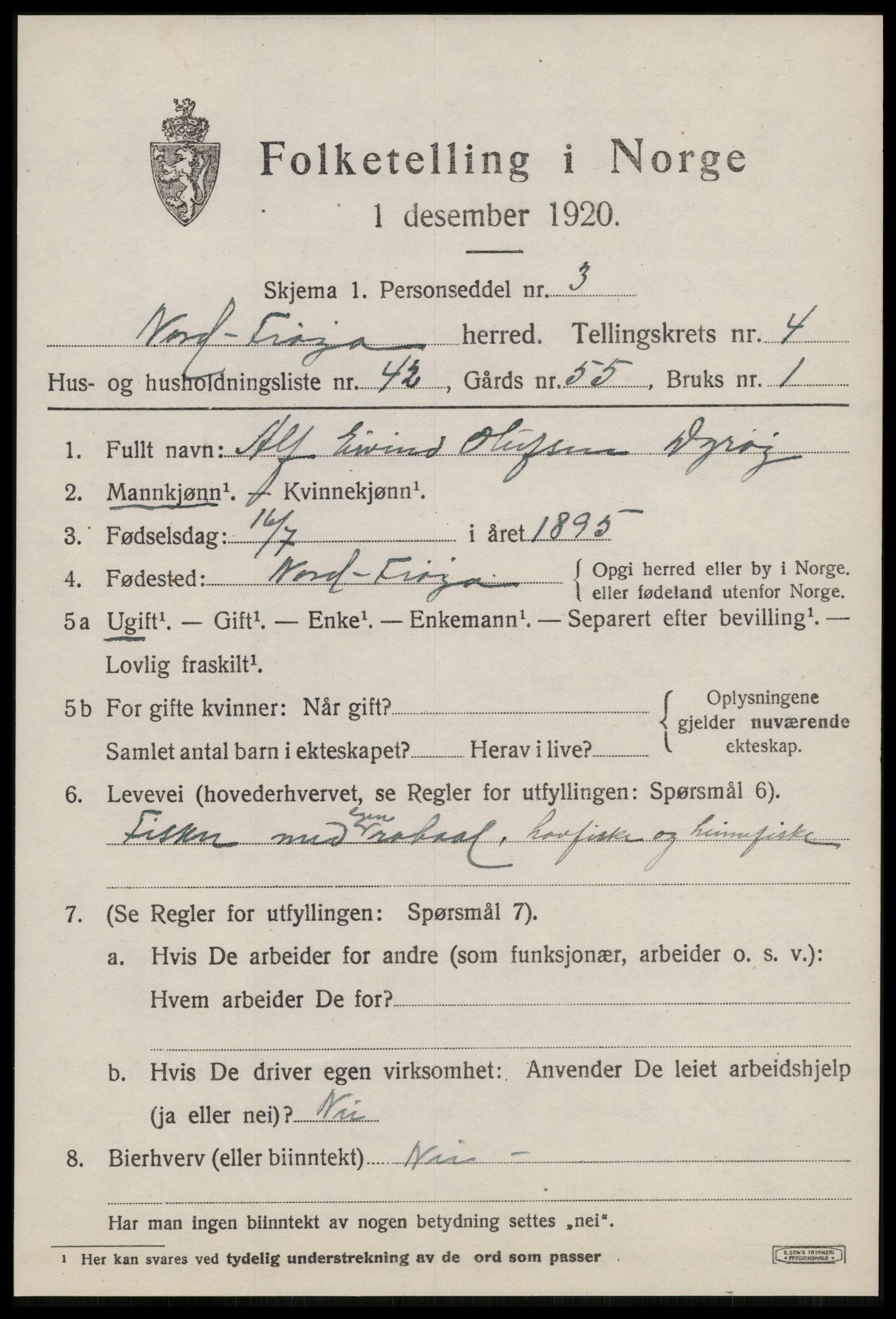 SAT, 1920 census for Nord-Frøya, 1920, p. 8639