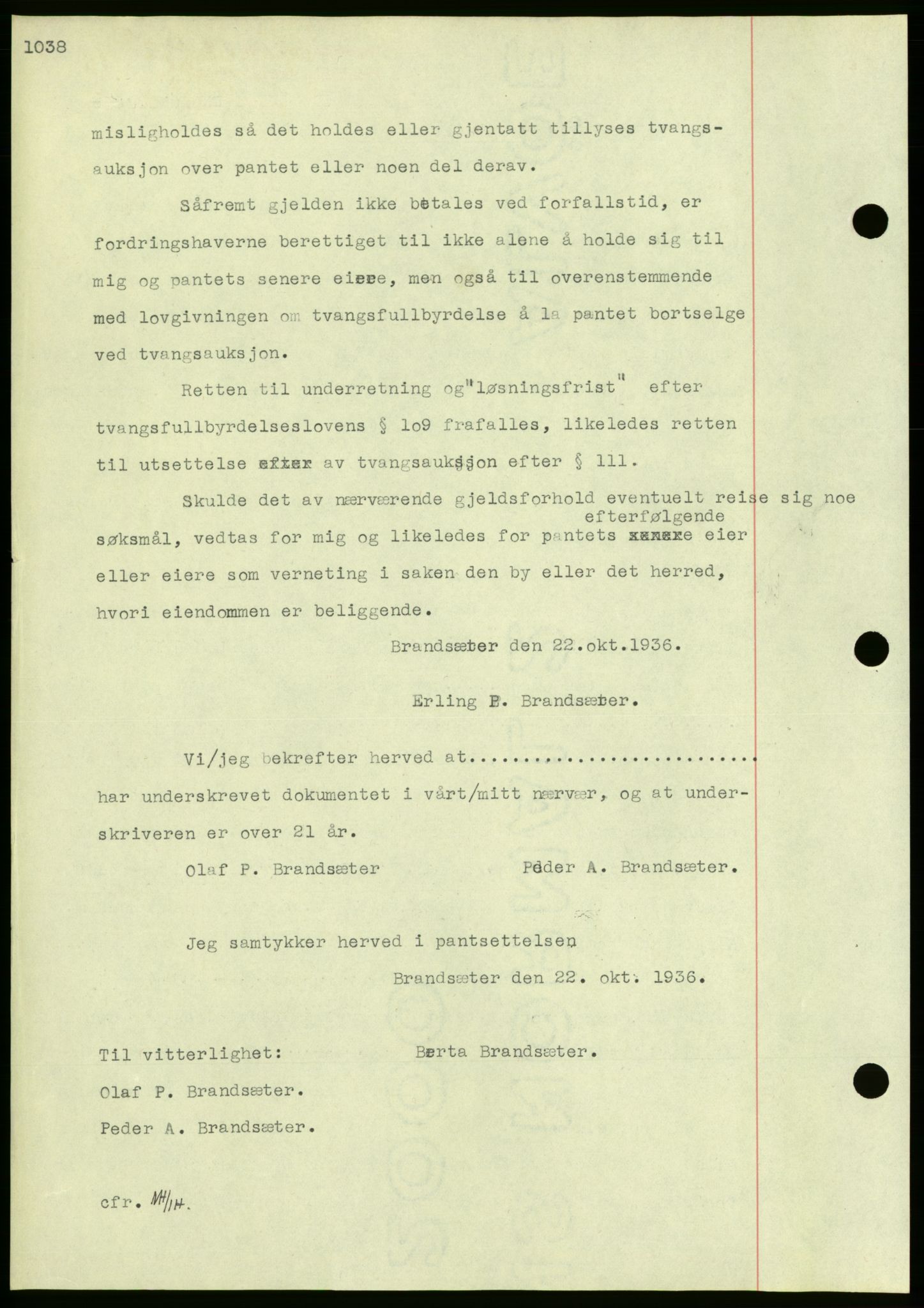 Nordmøre sorenskriveri, AV/SAT-A-4132/1/2/2Ca/L0090: Mortgage book no. B80, 1936-1937, Diary no: : 501/1937