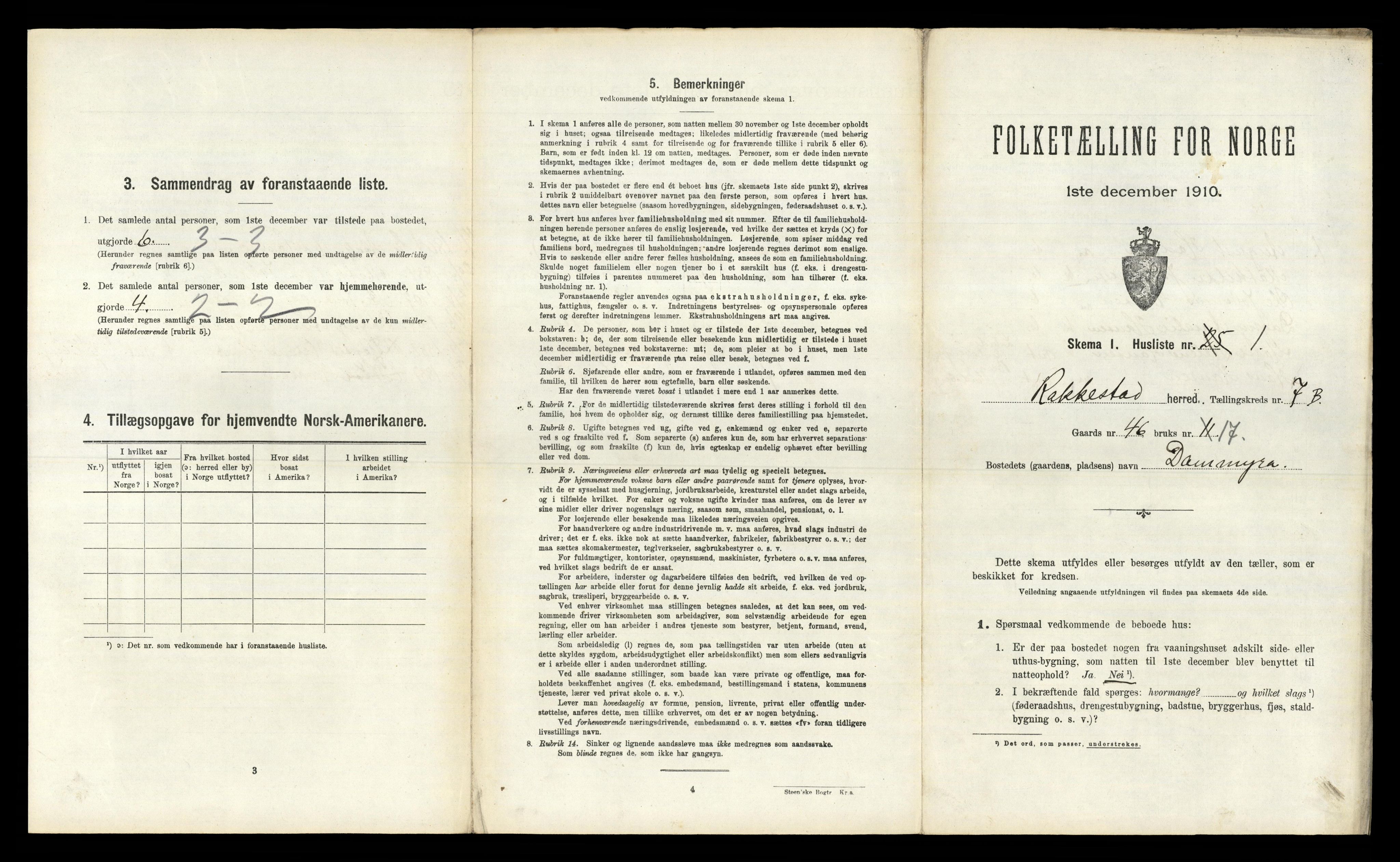RA, 1910 census for Rakkestad, 1910, p. 1269