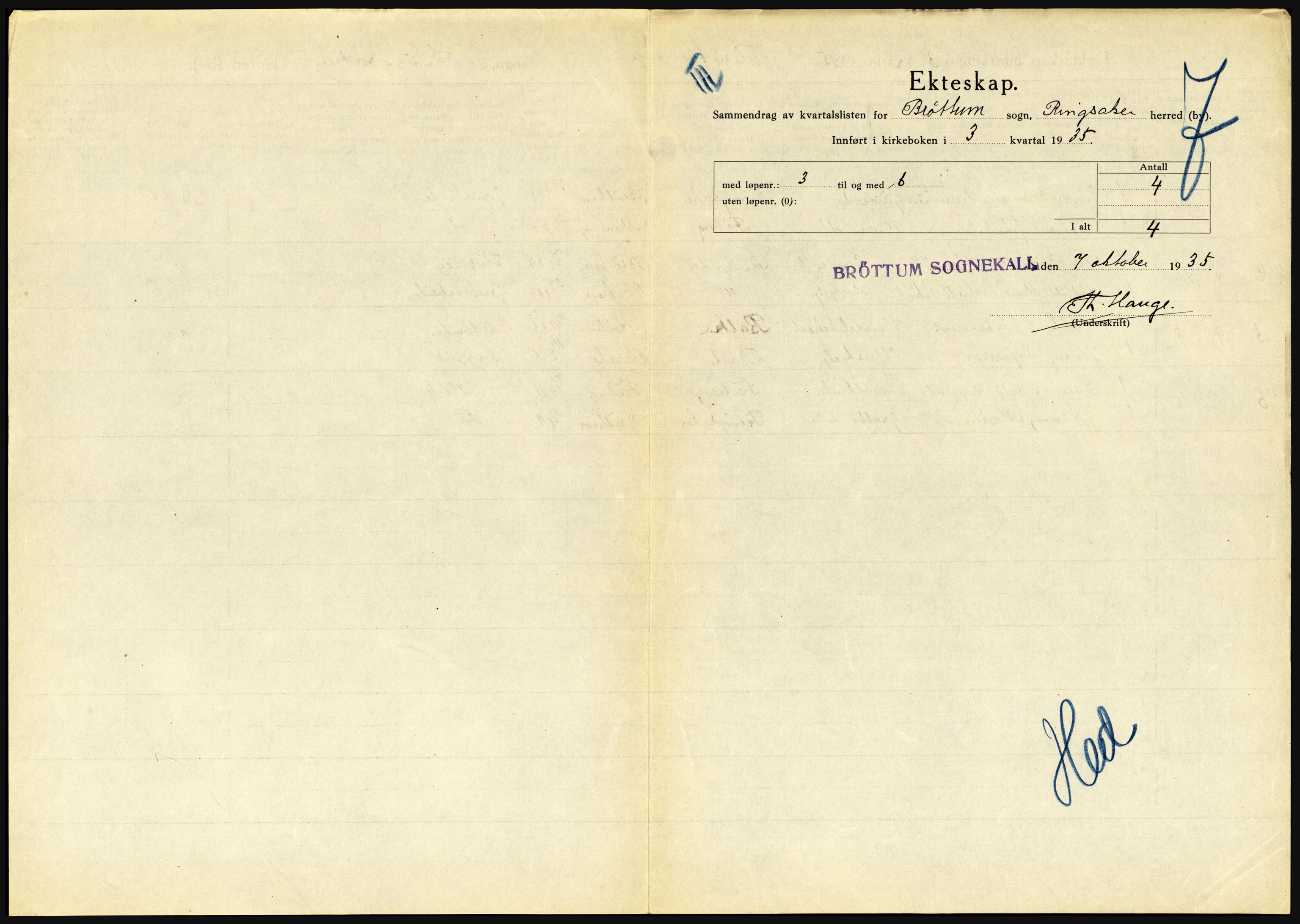 Statistisk sentralbyrå, Sosiodemografiske emner, Befolkning, AV/RA-S-2228/D/Df/Dfd/Dfde/L0010: Hedmark, 1935, p. 291