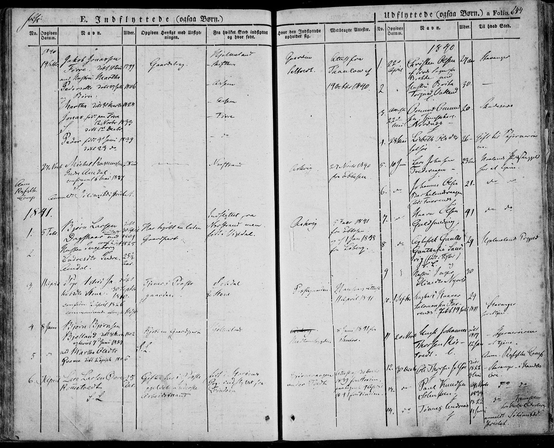 Jelsa sokneprestkontor, AV/SAST-A-101842/01/IV: Parish register (official) no. A 6.2, 1828-1853, p. 644