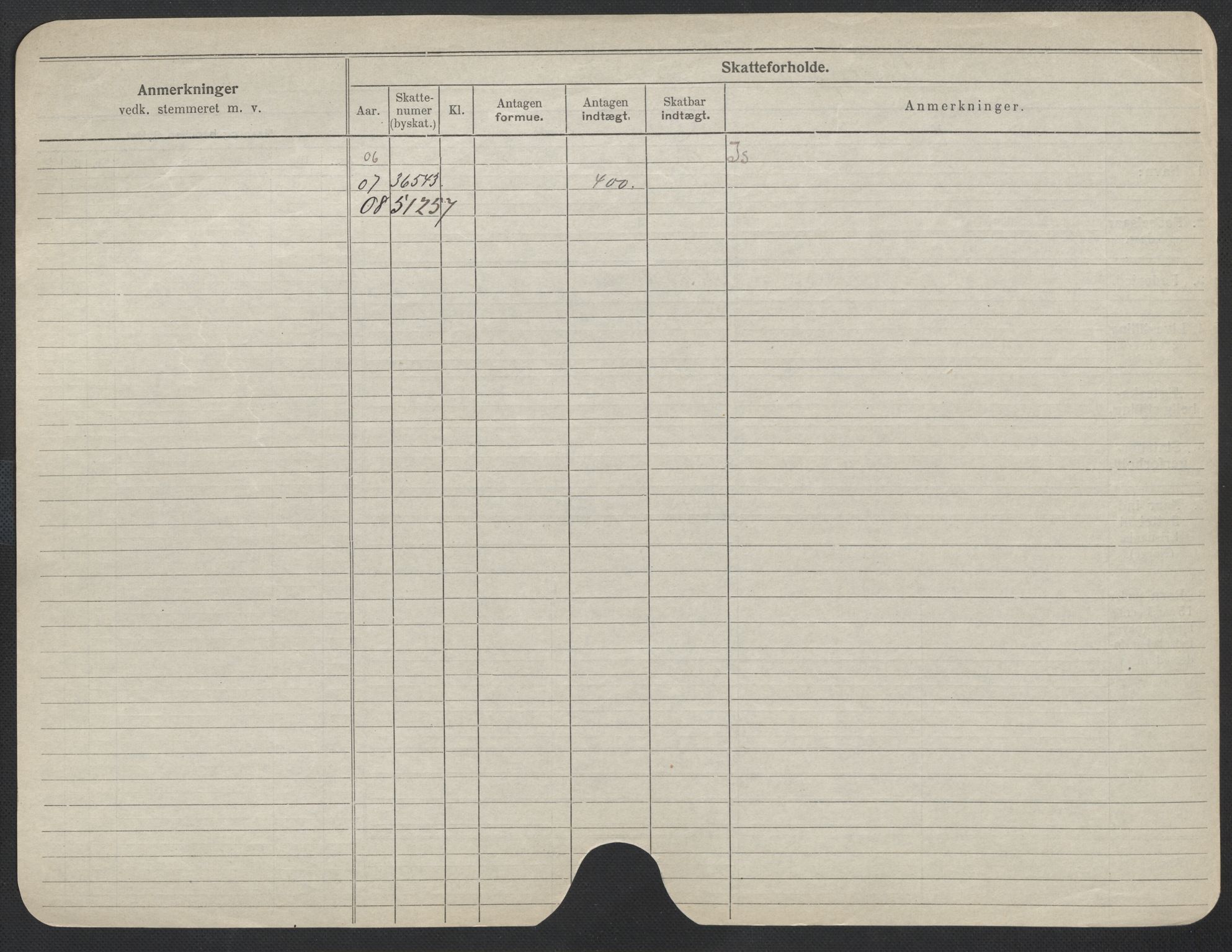 Oslo folkeregister, Registerkort, AV/SAO-A-11715/F/Fa/Fac/L0013: Kvinner, 1906-1914, p. 503b