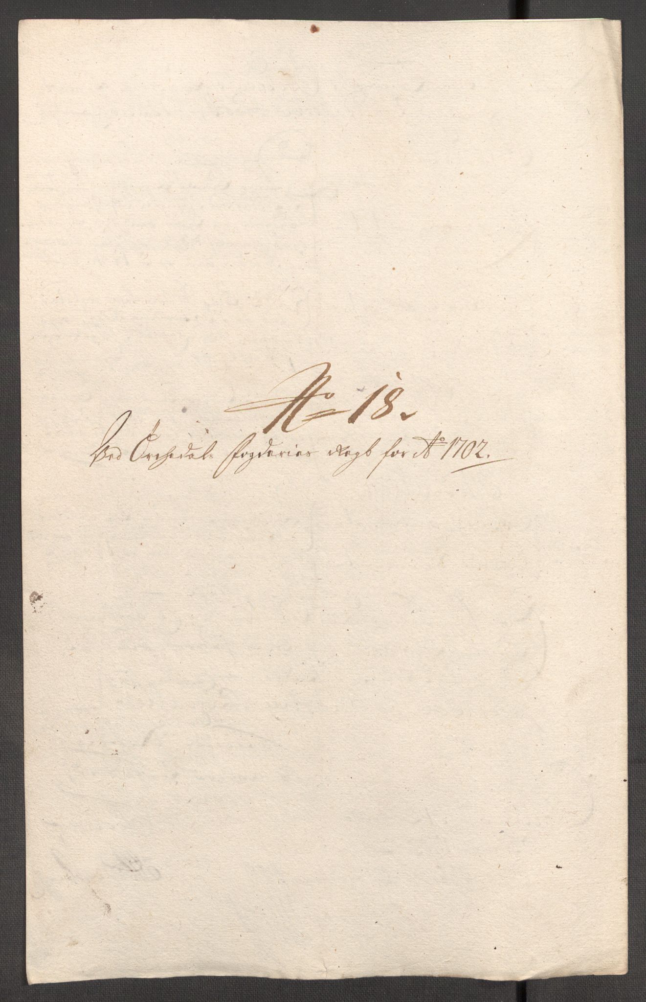 Rentekammeret inntil 1814, Reviderte regnskaper, Fogderegnskap, AV/RA-EA-4092/R60/L3952: Fogderegnskap Orkdal og Gauldal, 1702, p. 168