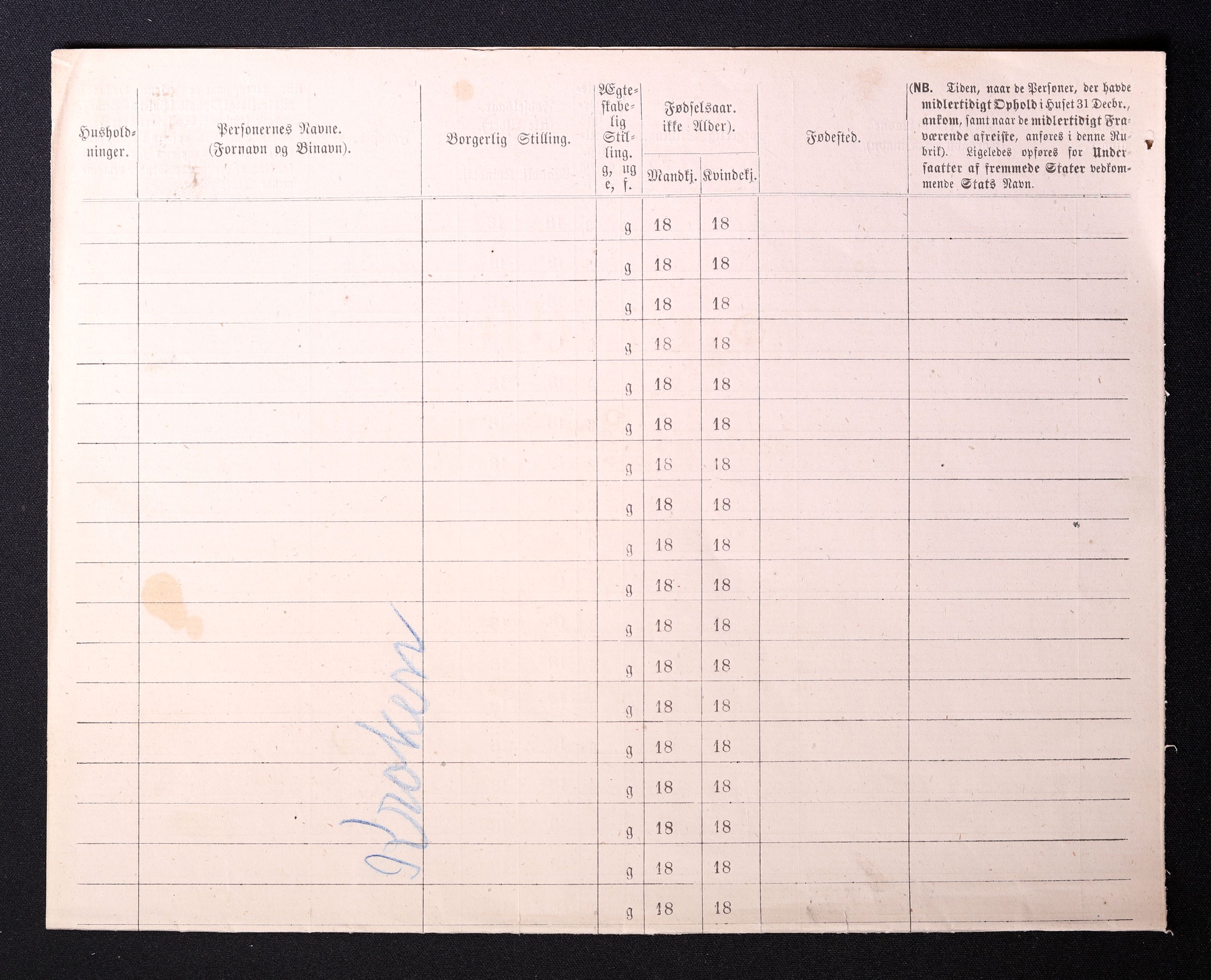 RA, 1870 census for 0301 Kristiania, 1870, p. 1704