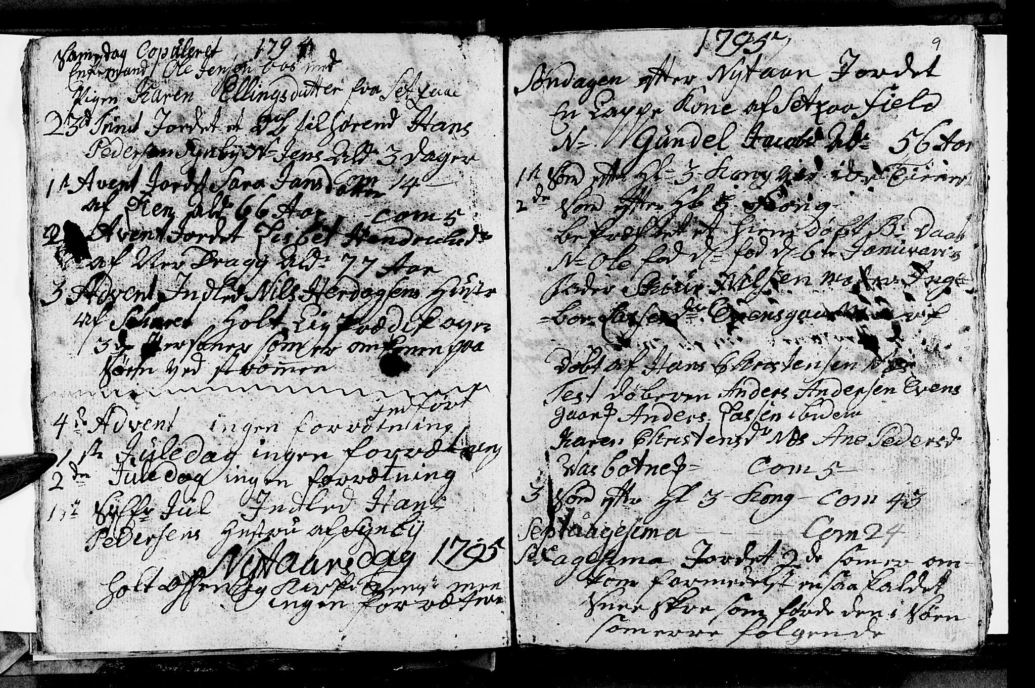 Ministerialprotokoller, klokkerbøker og fødselsregistre - Nordland, SAT/A-1459/847/L0674: Parish register (copy) no. 847C02, 1793-1807, p. 9