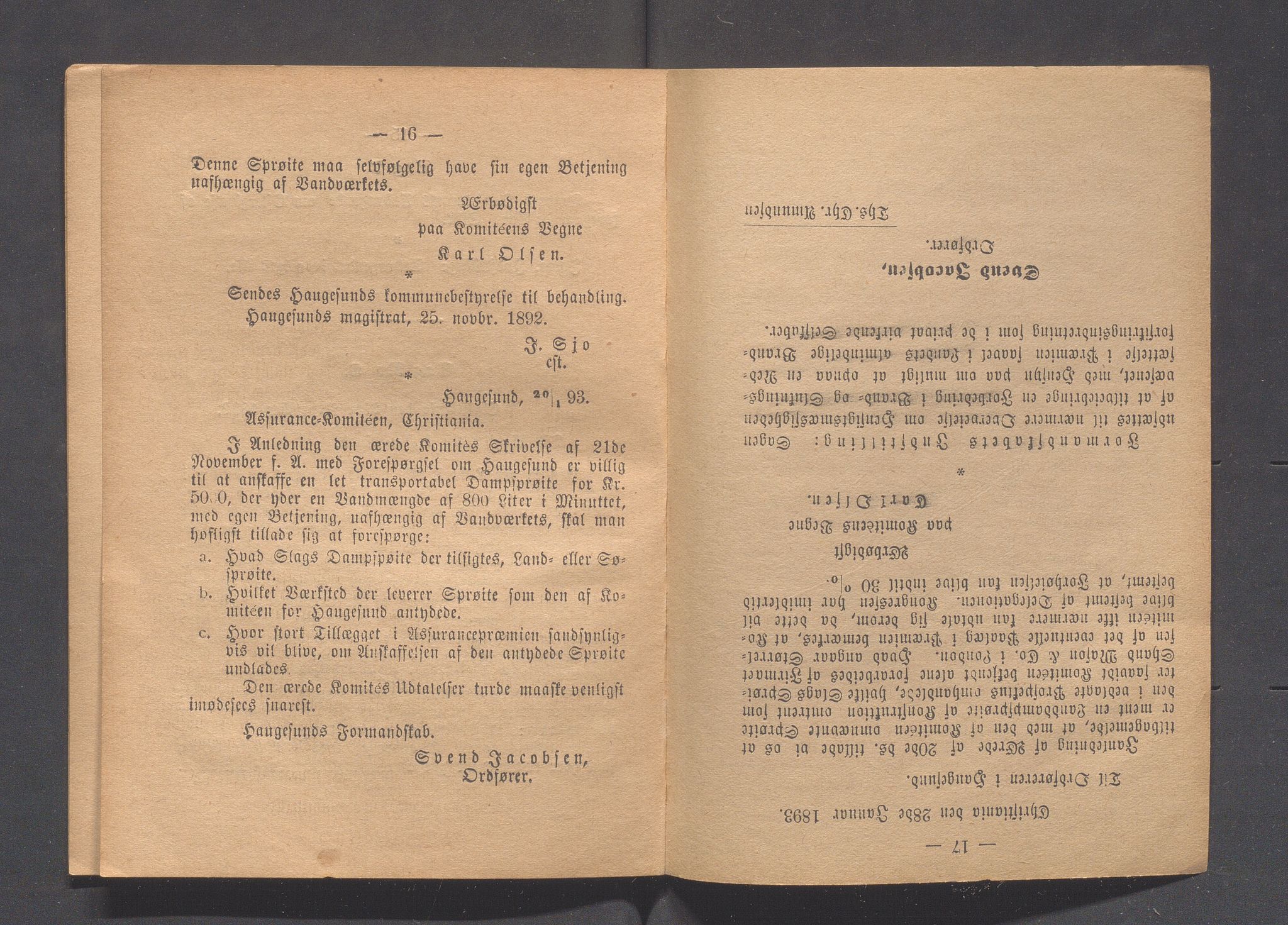 Haugesund kommune - Formannskapet og Bystyret, IKAR/A-740/A/Abb/L0001: Bystyreforhandlinger, 1889-1907, p. 127