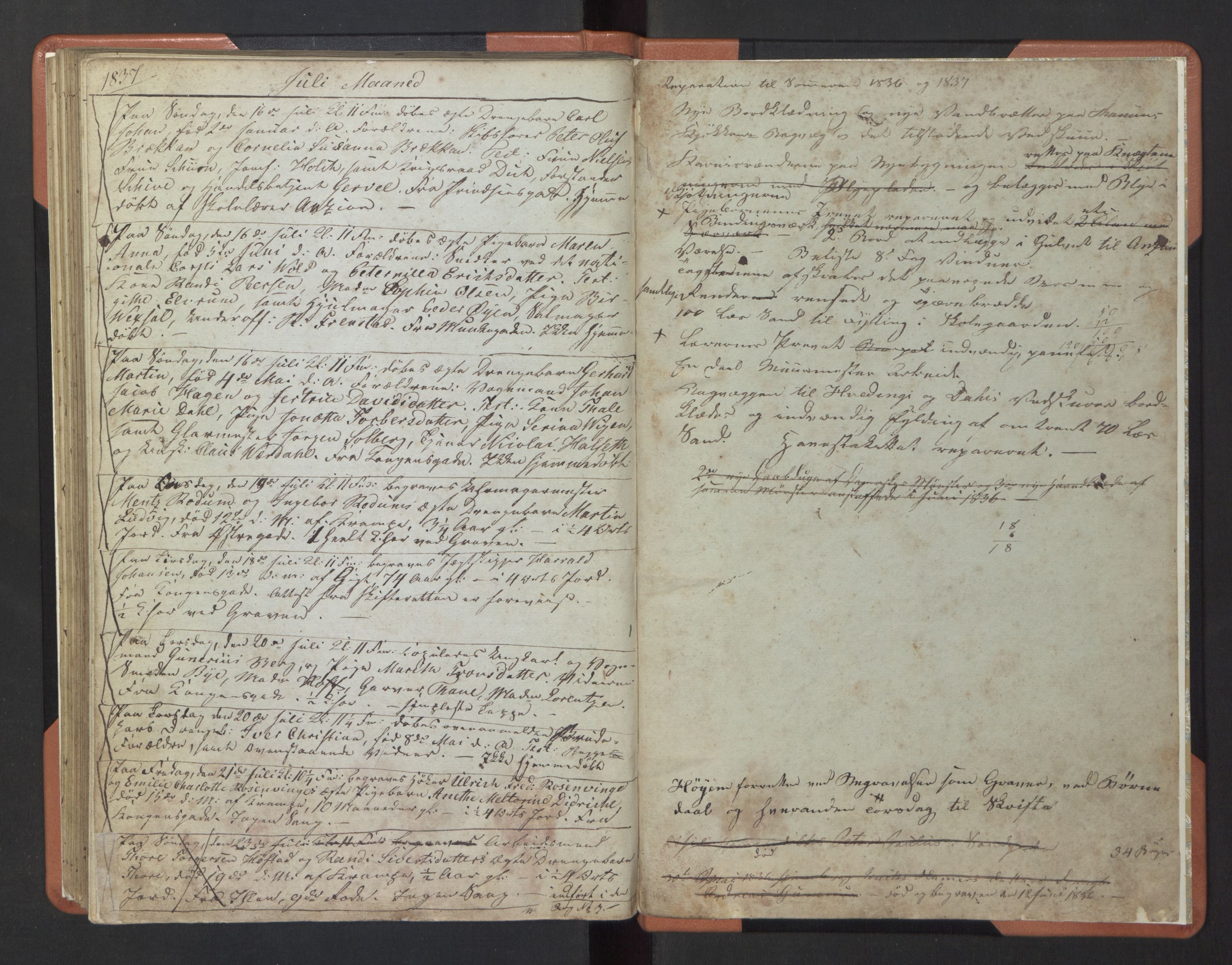 Ministerialprotokoller, klokkerbøker og fødselsregistre - Sør-Trøndelag, AV/SAT-A-1456/601/L0065: Diary records no. 601A32, 1835-1837