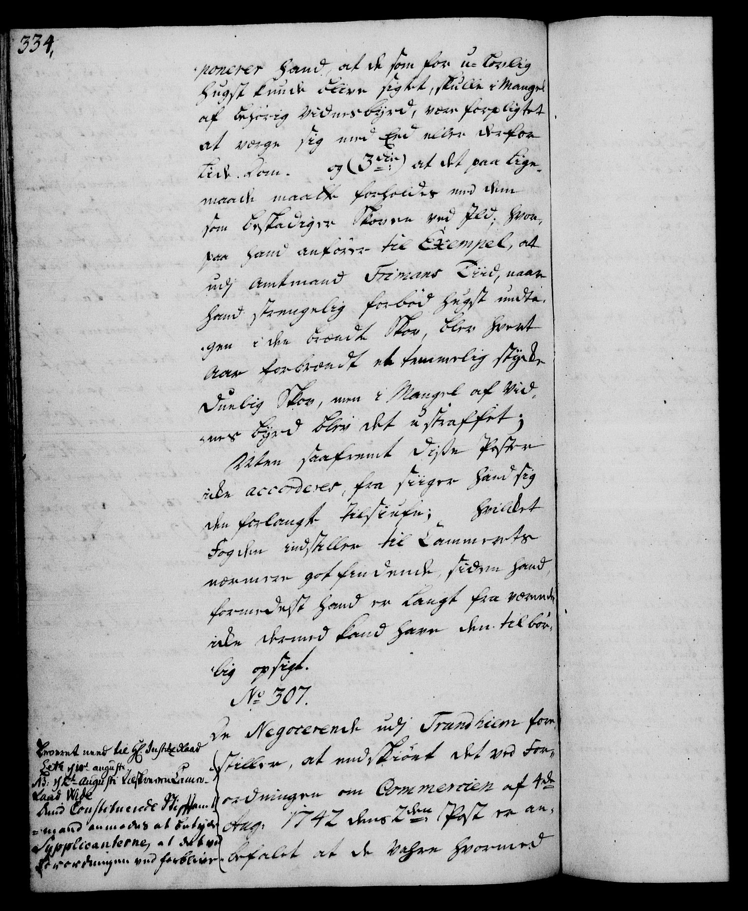 Rentekammeret, Kammerkanselliet, RA/EA-3111/G/Gh/Gha/L0028: Norsk ekstraktmemorialprotokoll (merket RK 53.73), 1746-1748, p. 334
