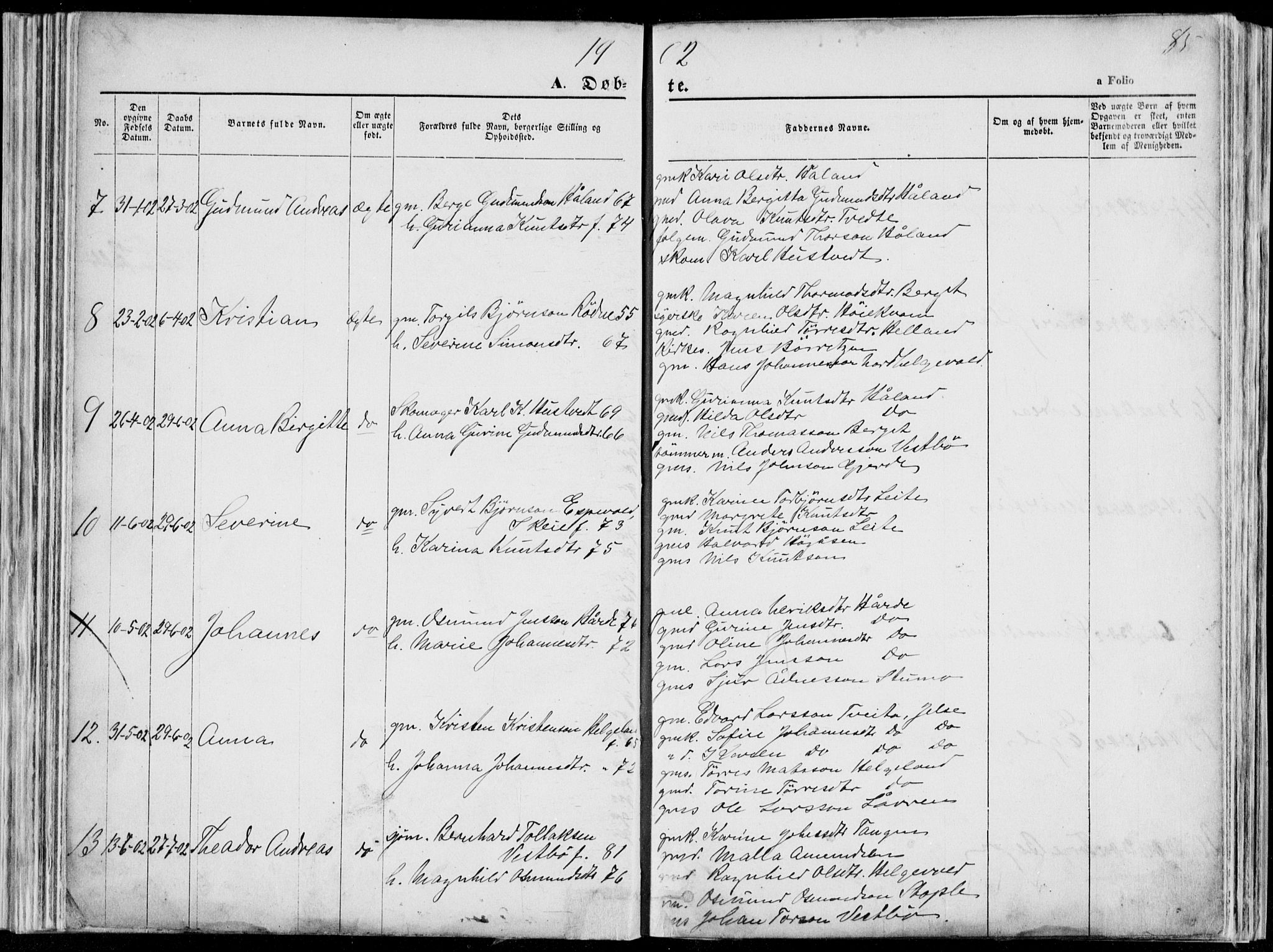 Vikedal sokneprestkontor, AV/SAST-A-101840/01/V: Parish register (copy) no. B 10, 1864-1926, p. 85