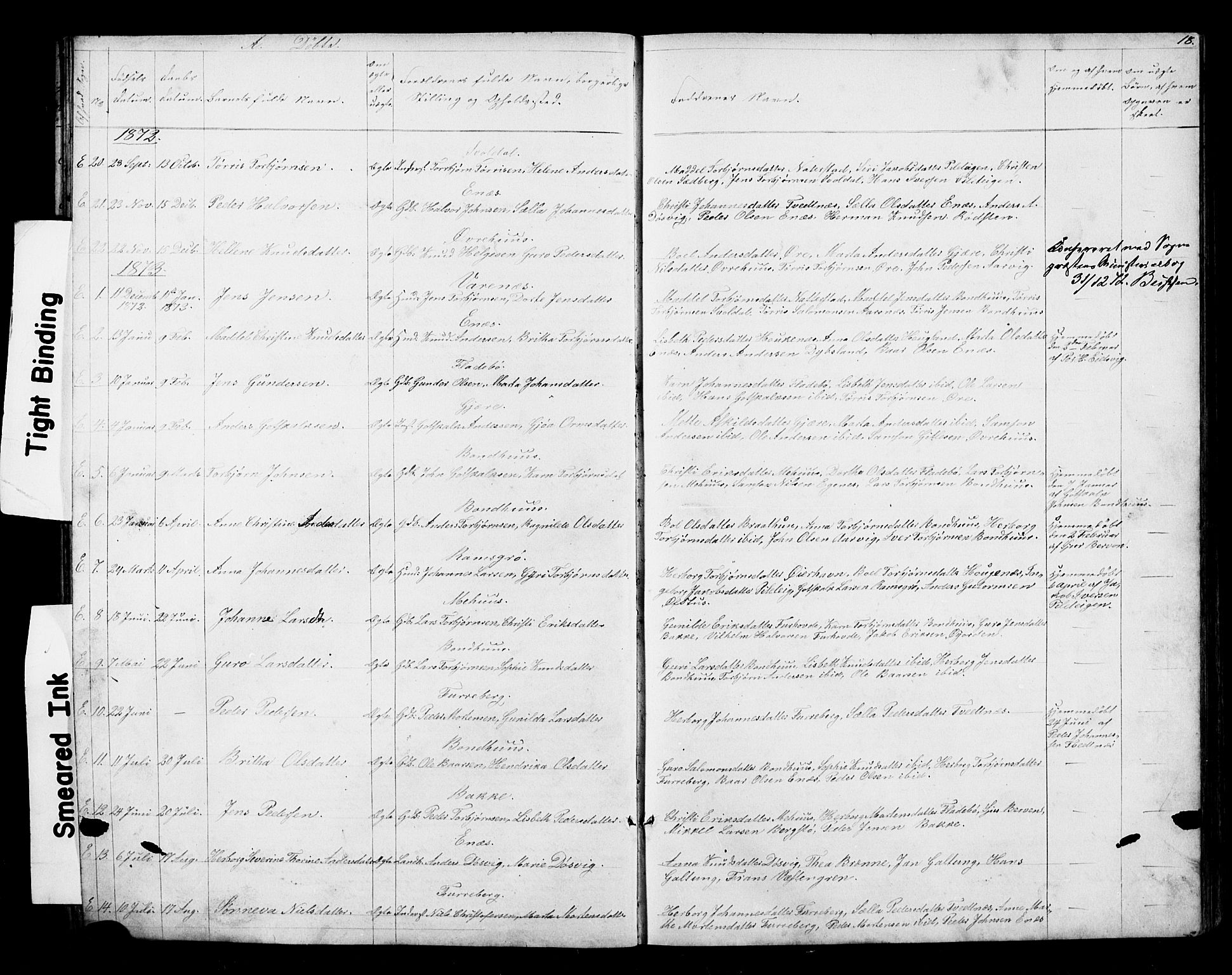 Kvinnherad sokneprestembete, SAB/A-76401/H/Hab: Parish register (copy) no. D 1, 1856-1905, p. 18
