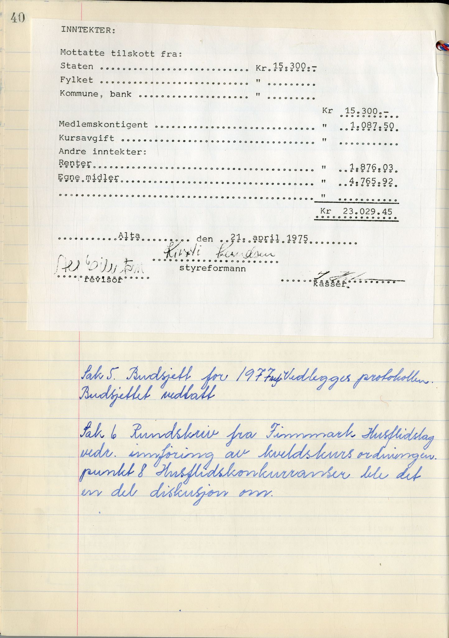 Finnmark Husflidslag, FMFB/A-1134/A/L0002: Møtebok, 1971-1983, p. 43