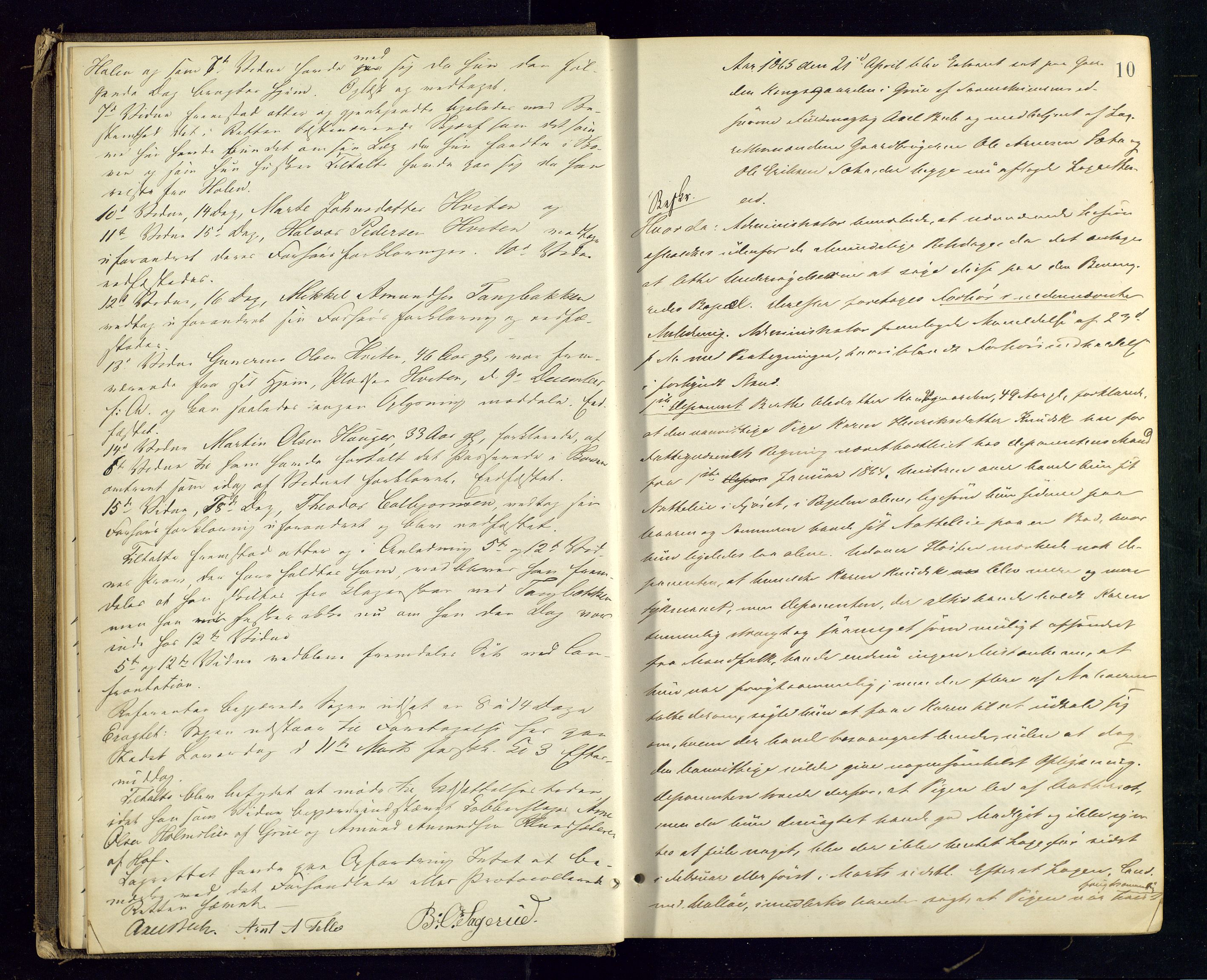 Solør tingrett, AV/SAH-TING-008/G/Gc/Gca/L0012: Ekstrarettsprotokoll, 1864-1869, p. 10