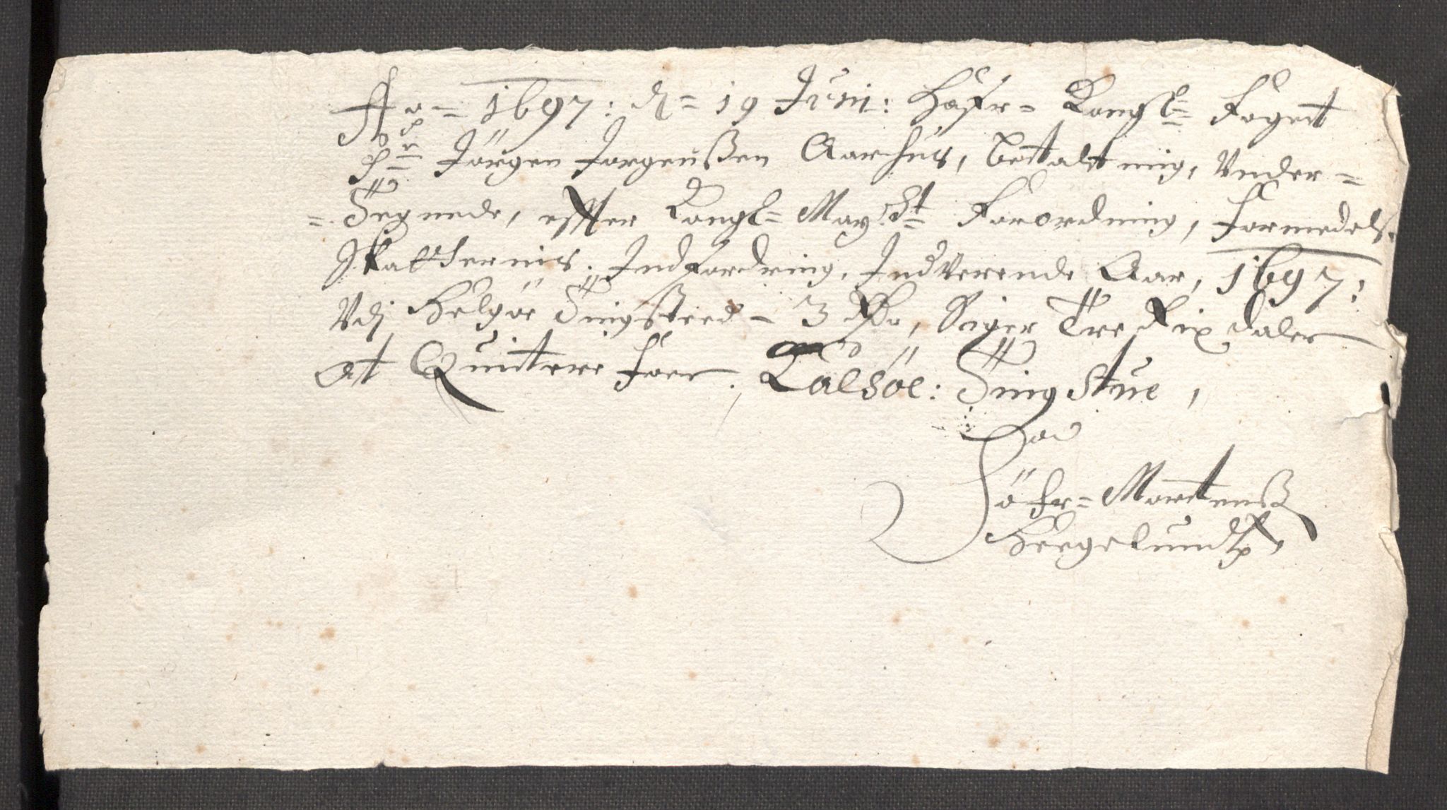 Rentekammeret inntil 1814, Reviderte regnskaper, Fogderegnskap, AV/RA-EA-4092/R68/L4754: Fogderegnskap Senja og Troms, 1697-1699, p. 121