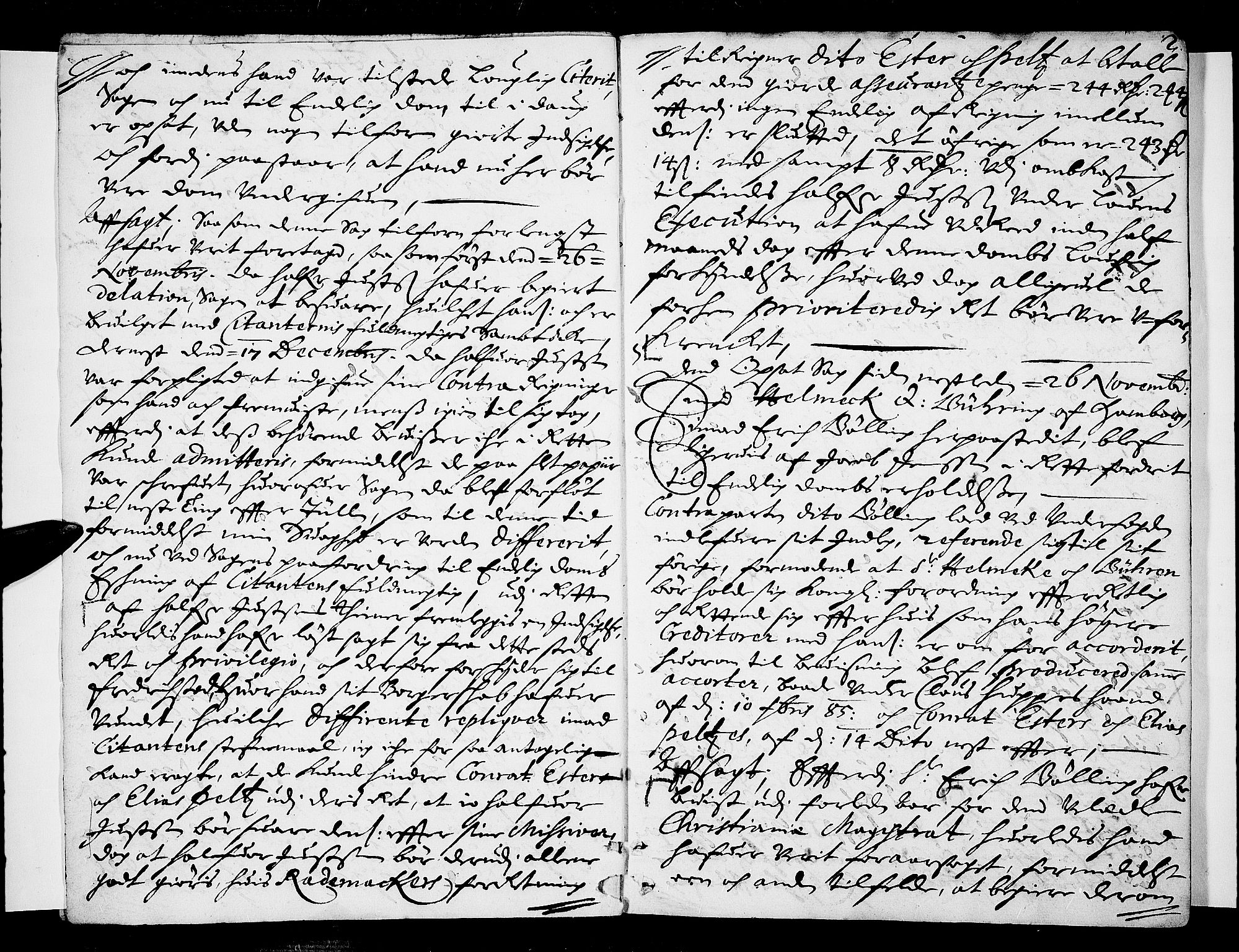 Drammen byfogd, AV/SAKO-A-222/F/Fa/L0017: Tingbok for Bragernes, 1686, p. 1b-2a