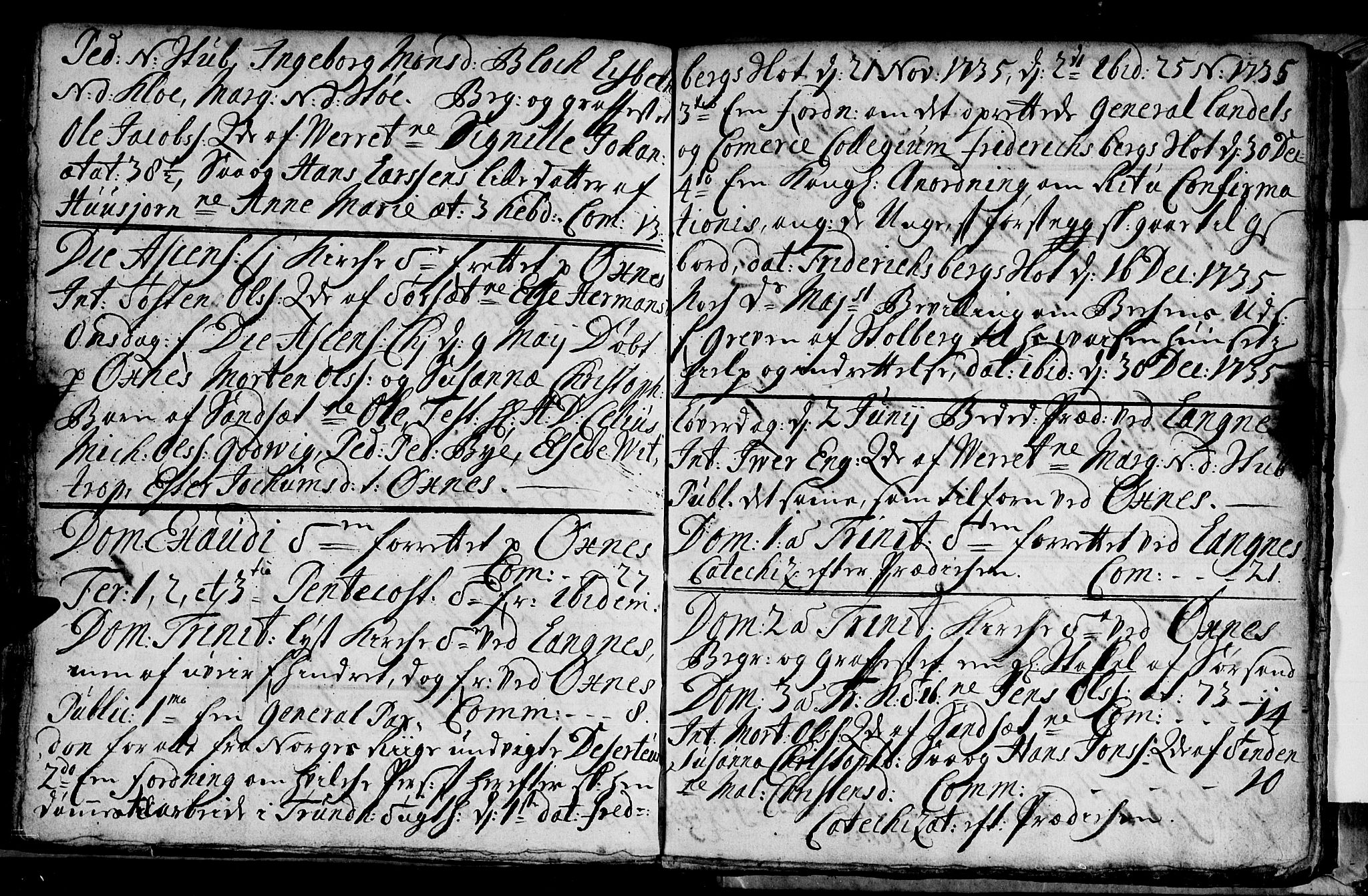 Ministerialprotokoller, klokkerbøker og fødselsregistre - Nordland, AV/SAT-A-1459/893/L1328: Parish register (official) no. 893A01, 1718-1749