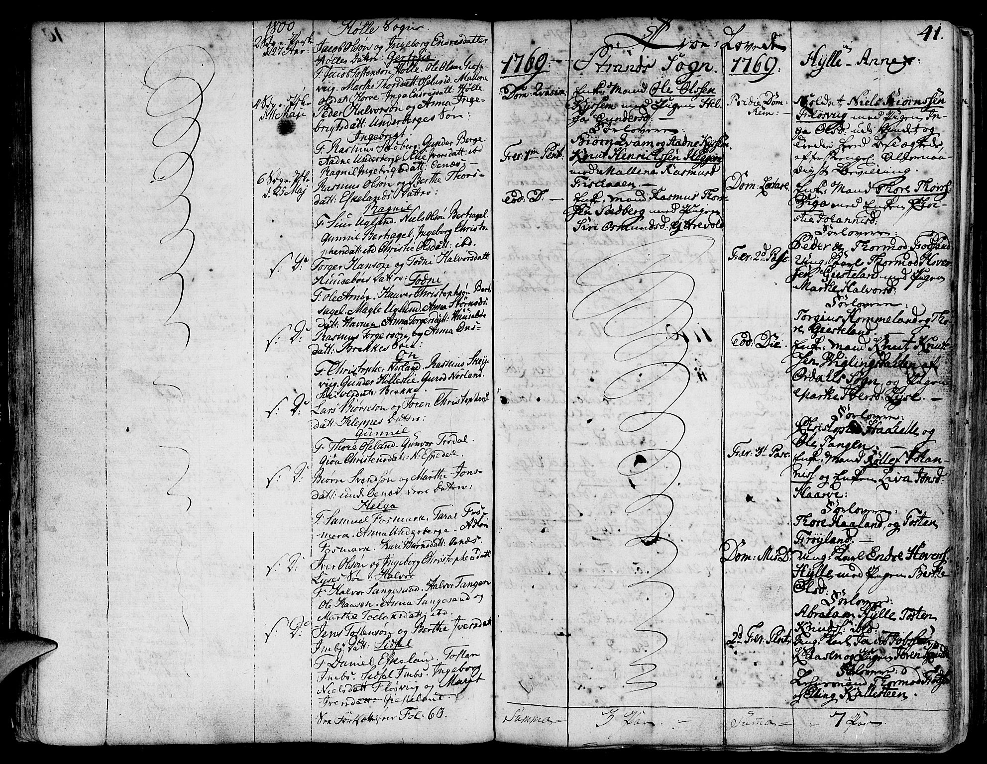 Strand sokneprestkontor, SAST/A-101828/H/Ha/Haa/L0003: Parish register (official) no. A 3, 1769-1816, p. 41