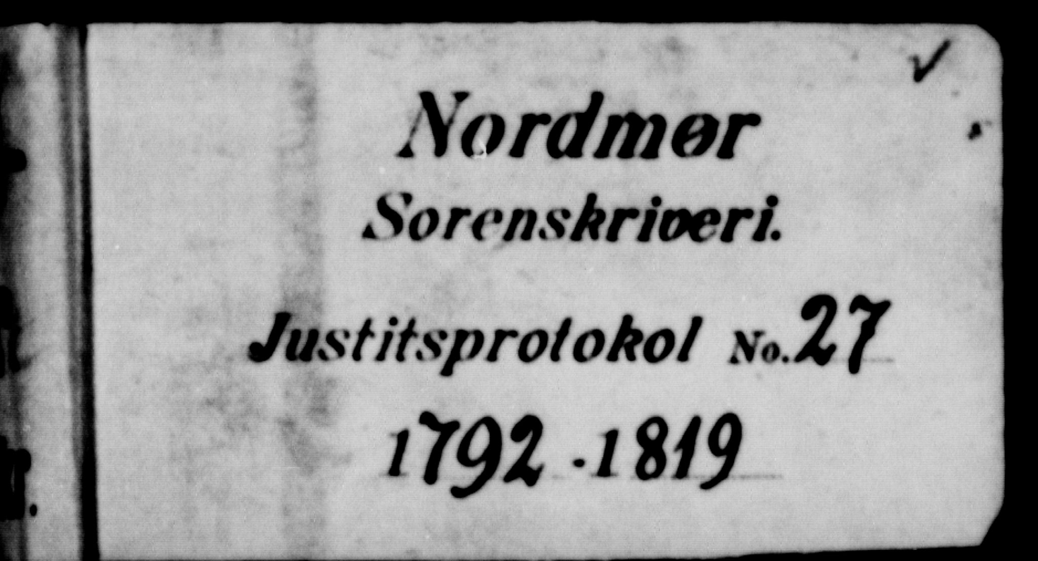 Nordmøre sorenskriveri, AV/SAT-A-4132/1/1/1A/L0029: Tingbok nr. 27, 1792-1819