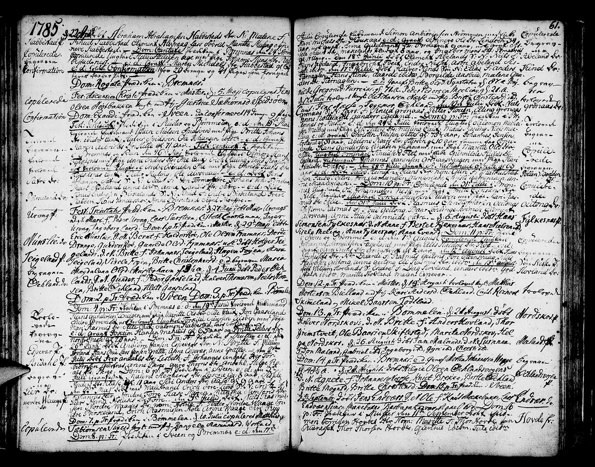 Finnås sokneprestembete, SAB/A-99925/H/Ha/Haa/Haaa/L0003: Parish register (official) no. A 3, 1765-1803, p. 61