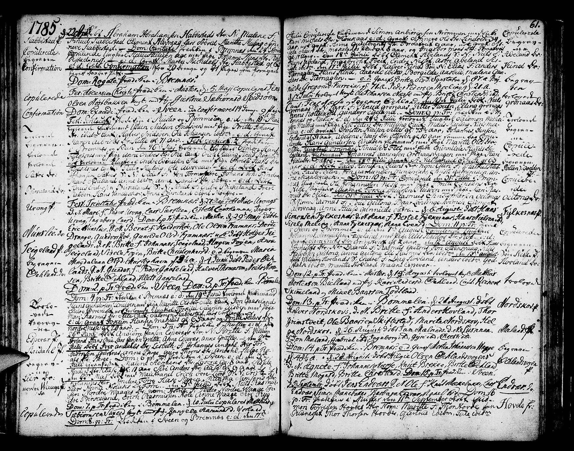 Finnås sokneprestembete, AV/SAB-A-99925/H/Ha/Haa/Haaa/L0003: Parish register (official) no. A 3, 1765-1803, p. 61