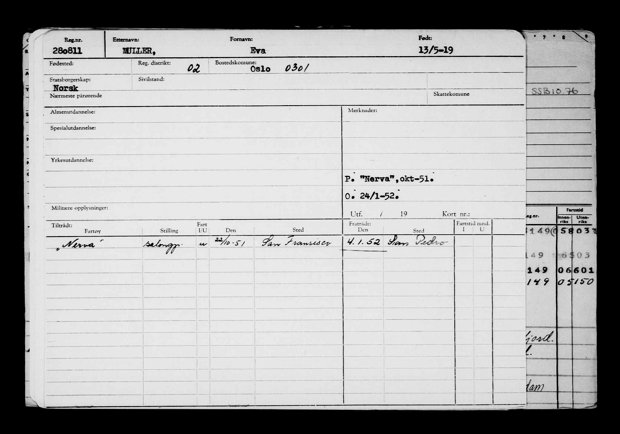 Direktoratet for sjømenn, AV/RA-S-3545/G/Gb/L0168: Hovedkort, 1919, p. 640