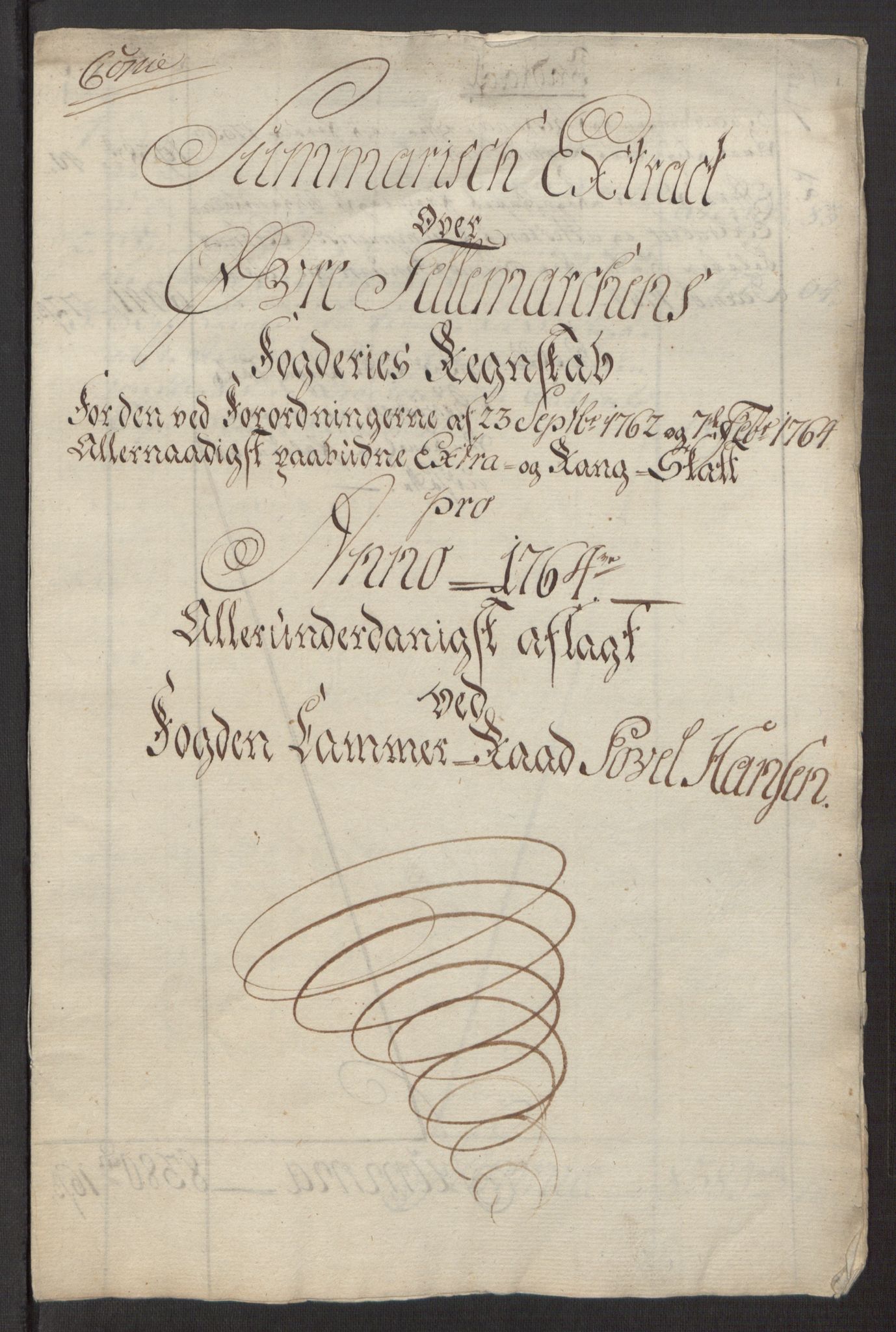 Rentekammeret inntil 1814, Reviderte regnskaper, Fogderegnskap, AV/RA-EA-4092/R38/L2293: Ekstraskatten Øvre Telemark, 1762-1770, p. 42