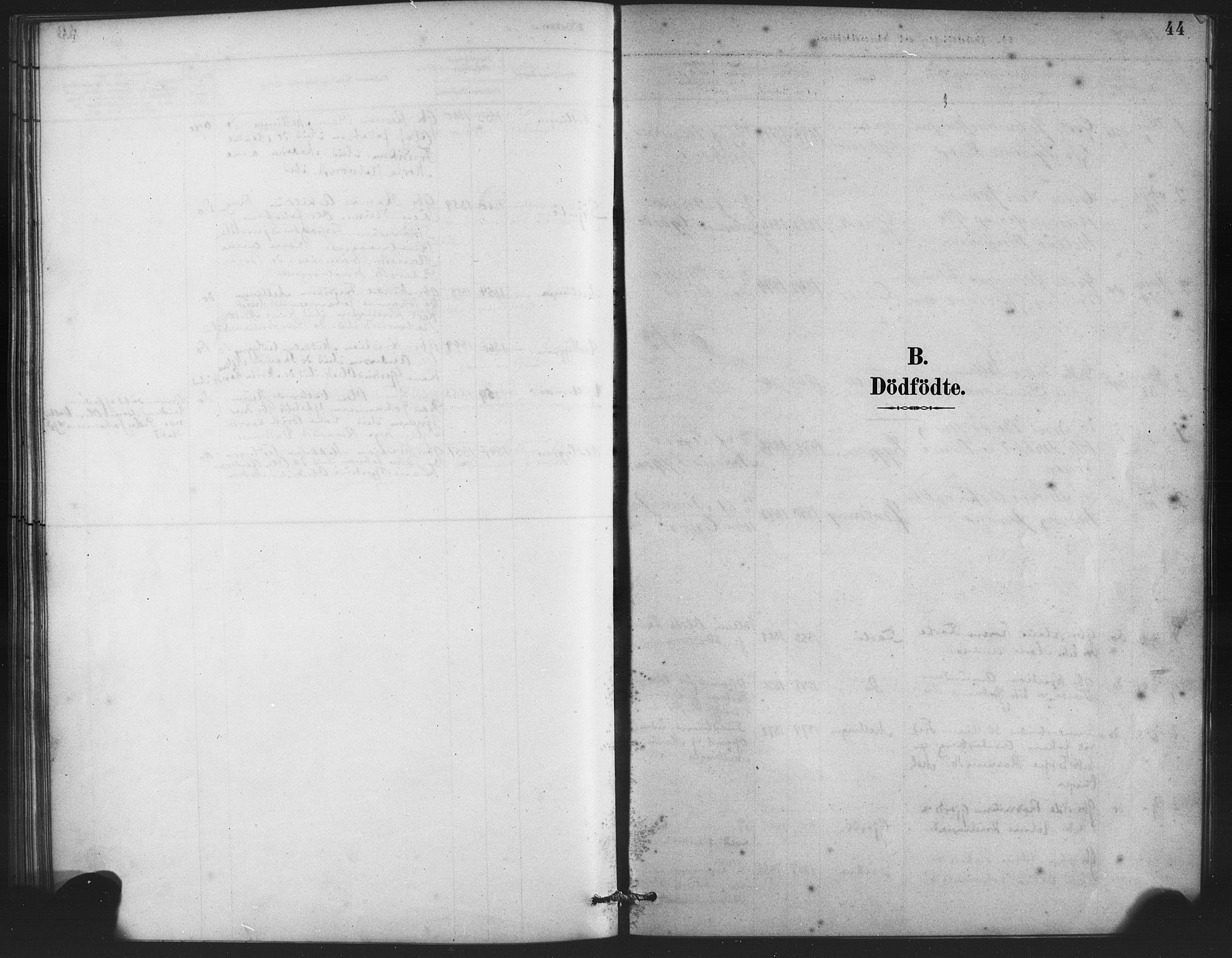 Lindås Sokneprestembete, SAB/A-76701/H/Haa: Parish register (official) no. E 1, 1886-1897, p. 44