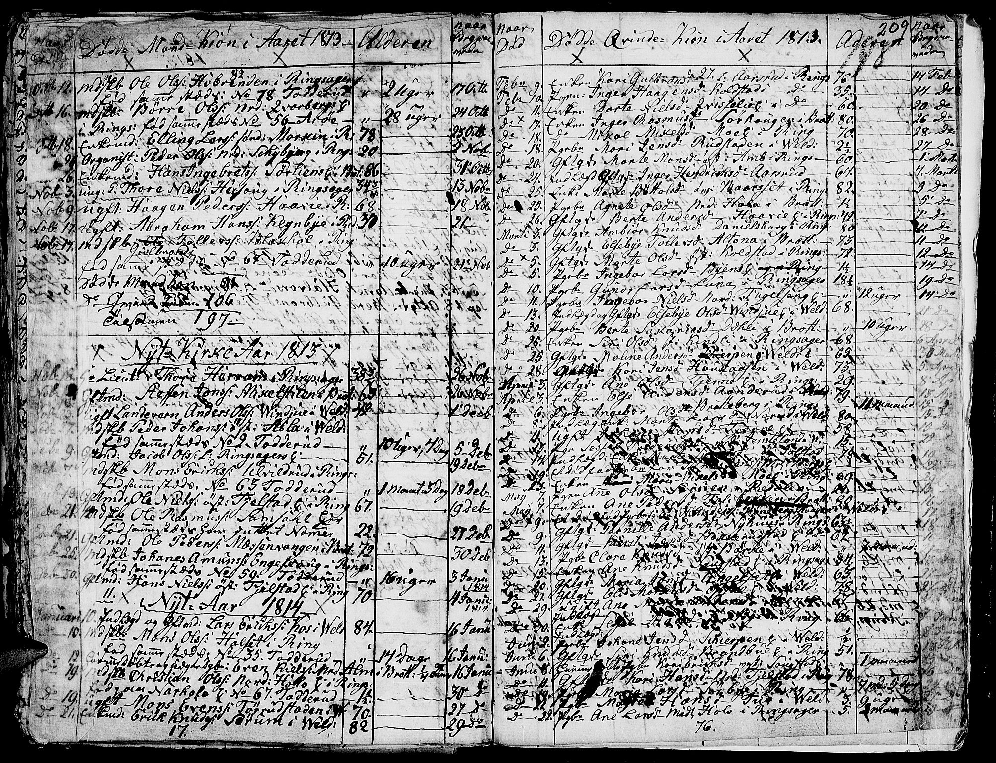 Ringsaker prestekontor, SAH/PREST-014/K/Ka/L0004: Parish register (official) no. 4, 1799-1814, p. 209